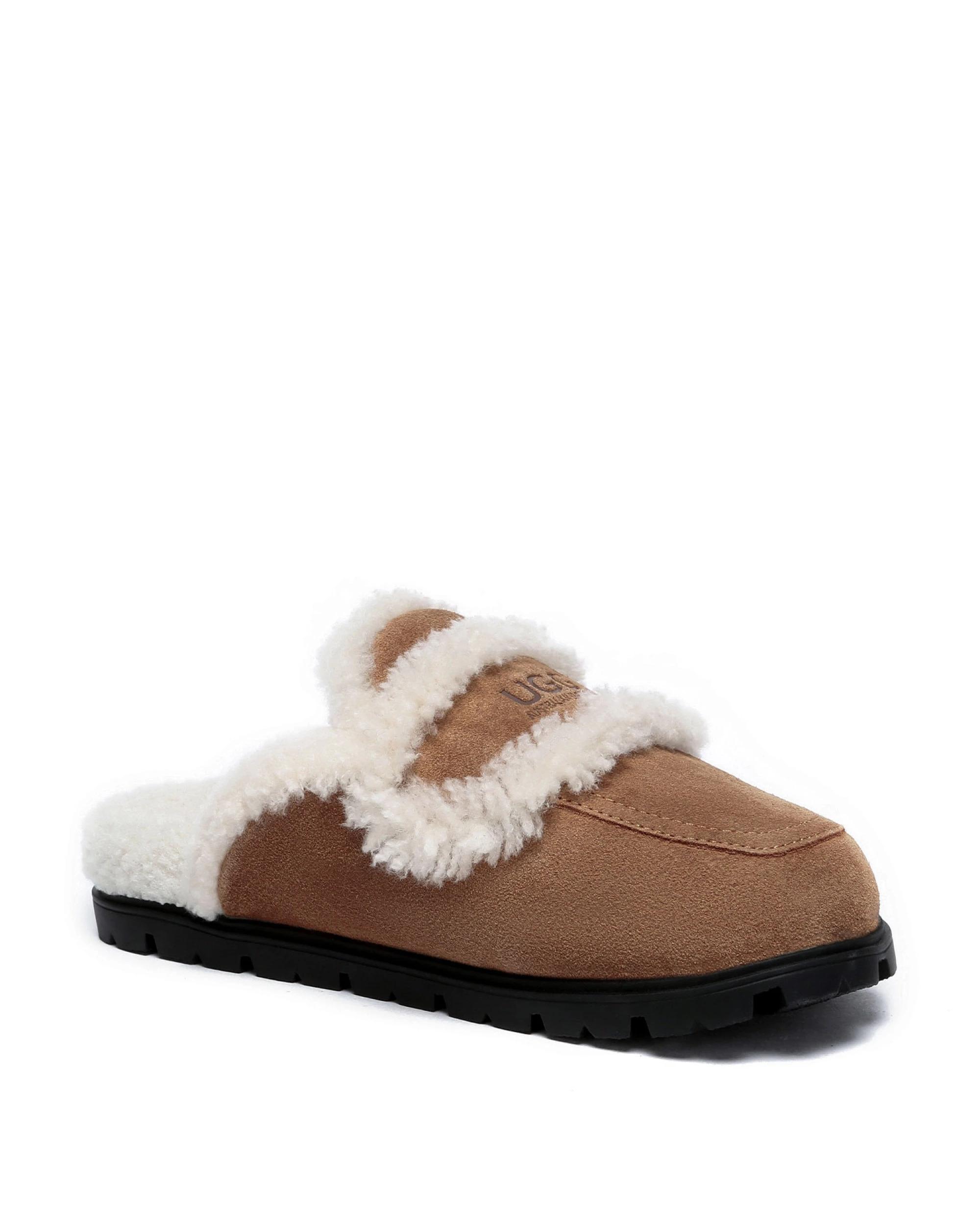 2 Australian Shepherd UGG Womens Remi Slippers CHESTNUT, 2 of 5