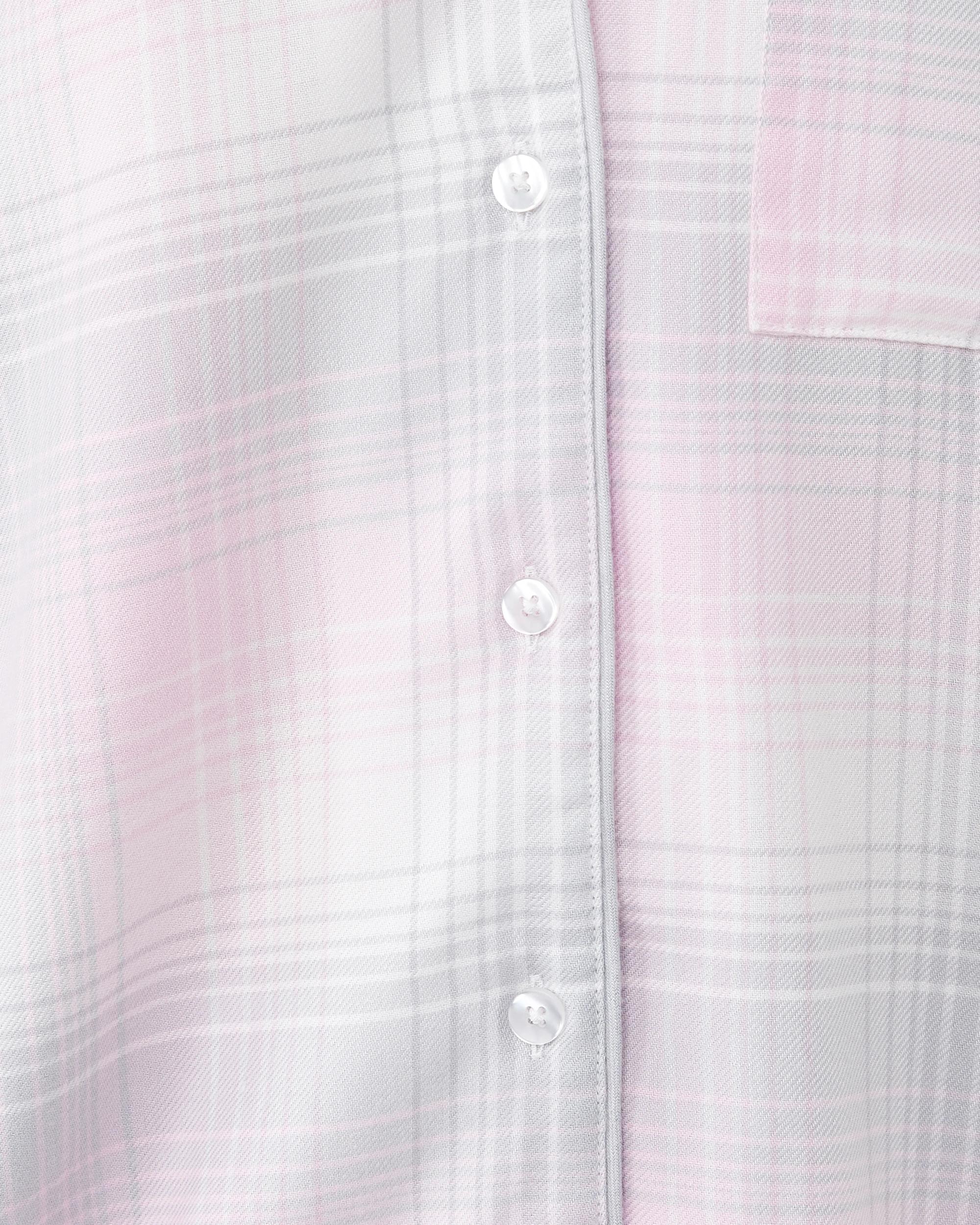 6 Classic Flannel Pyjama Set Grey Check, 6 of 9