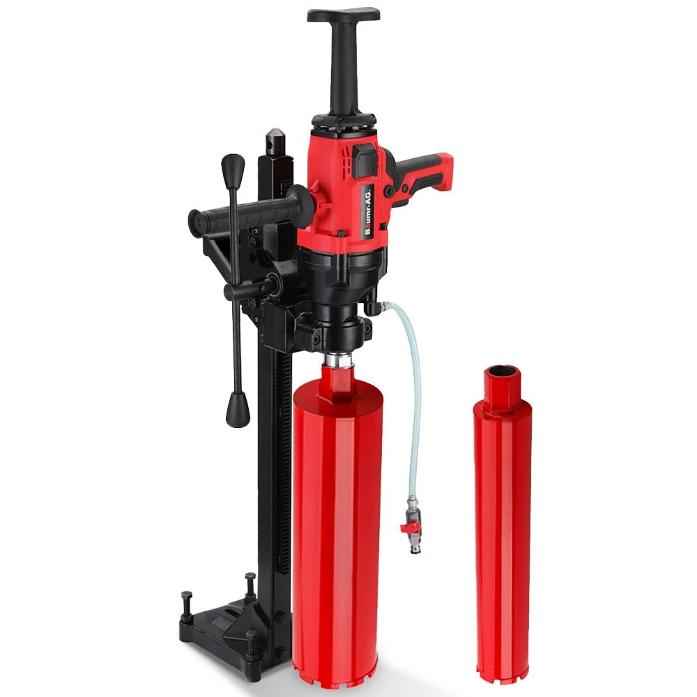 1 Baumr-AG 2000W 160mm Handheld Core Drill w/Stand,63mm & 127mm Drill Bit Combo, for Concrete Coring Hole Drilling, 1 of 1