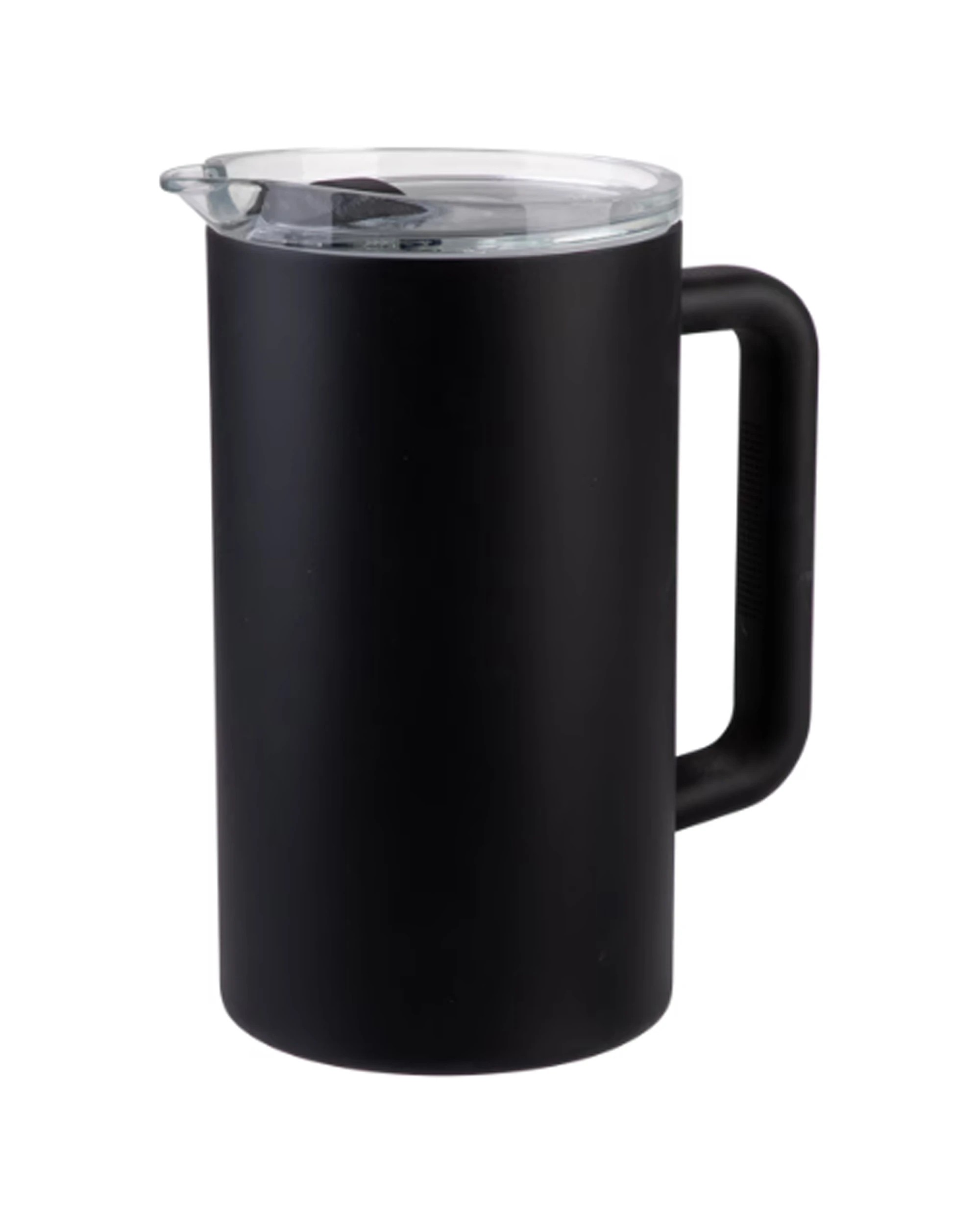 1 Oasis Ceramic Lined Stainless Steel Triple Wall Insulated Water Pitcher 1.5L - Black, 1 of 1