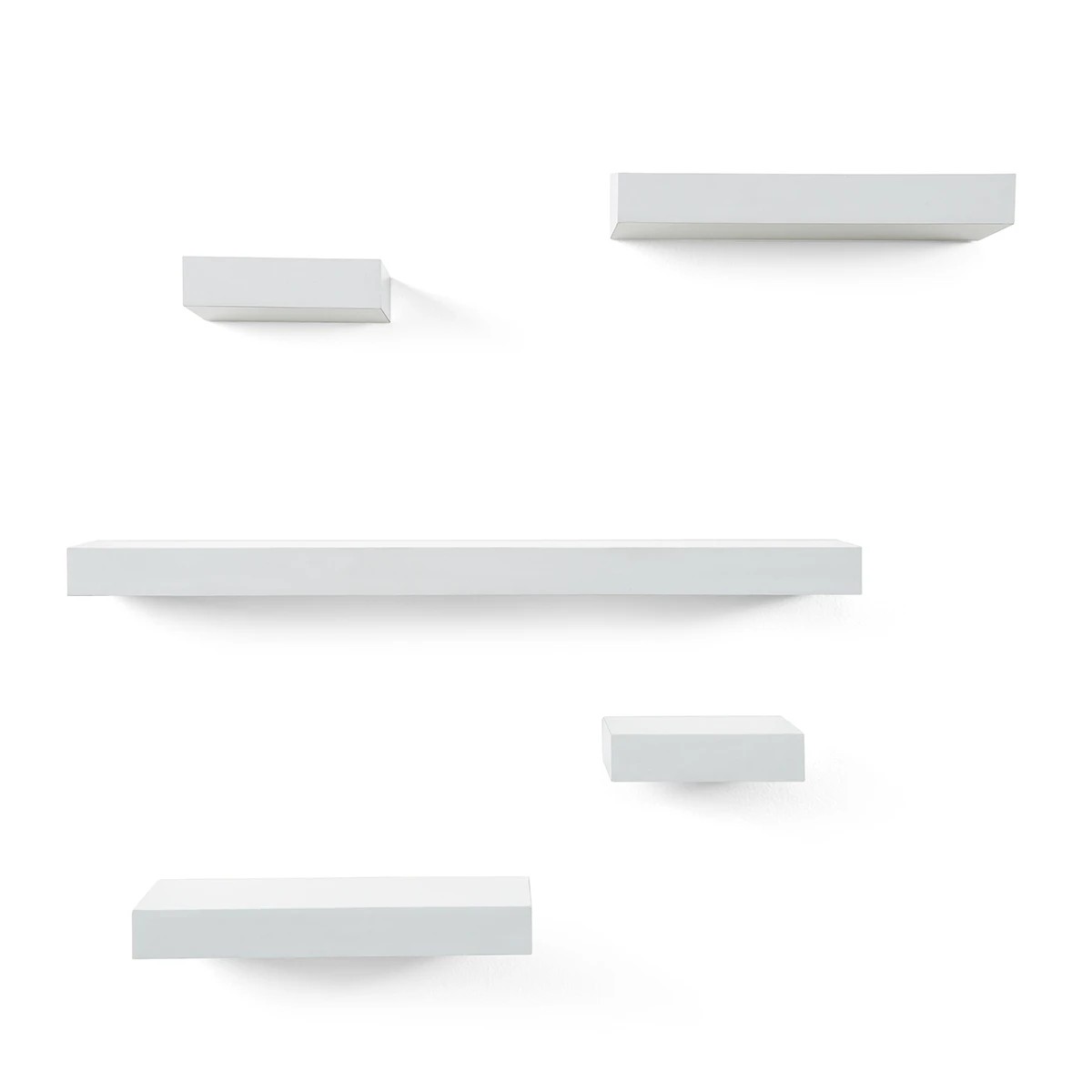 3 Floating Shelves , 5 Pack - Anko - White, 3 of 5