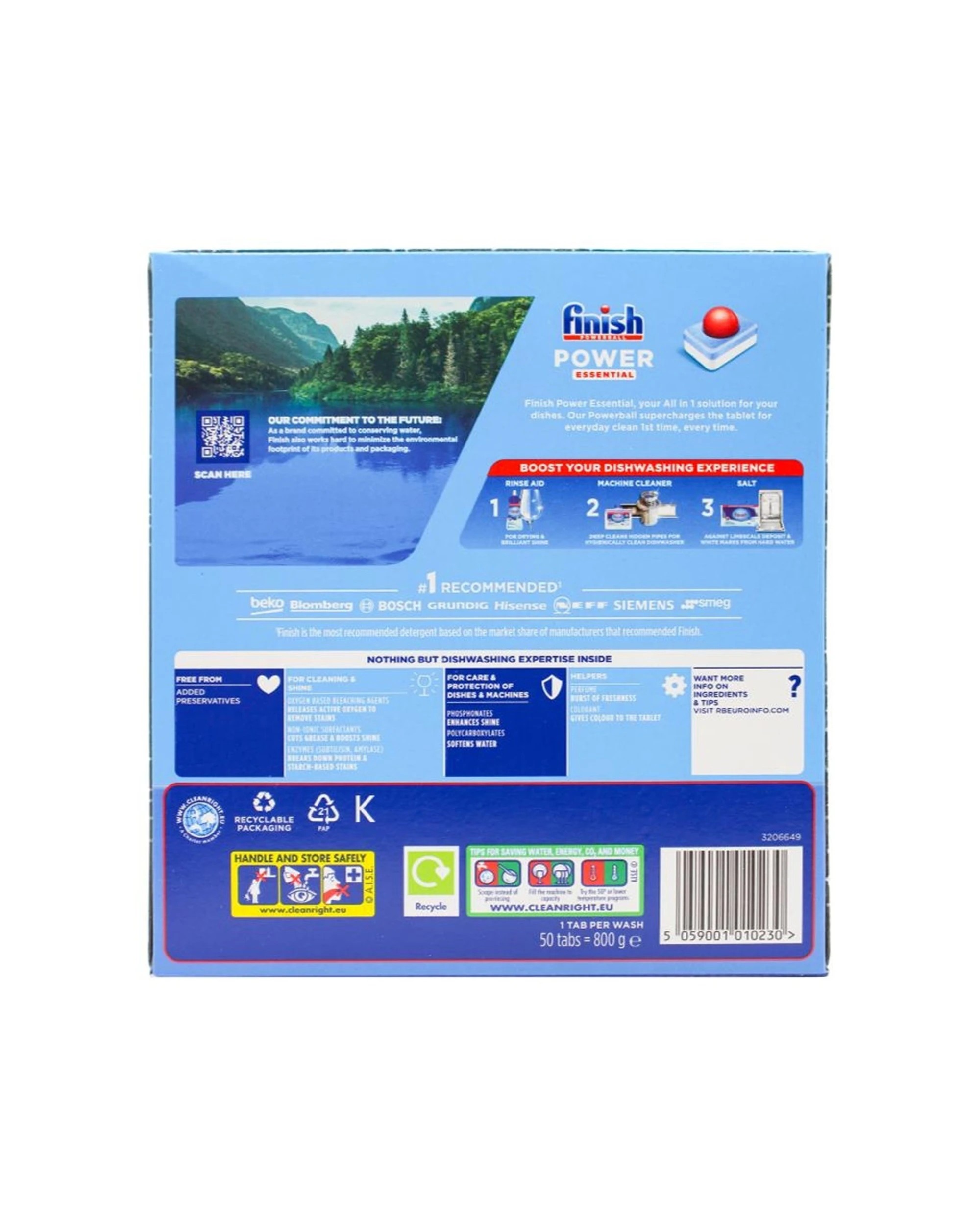 3 Finish Powerball Dishwashing Tablet Power Essential 7 X 50 PK 350pc Lemon, 3 of 3