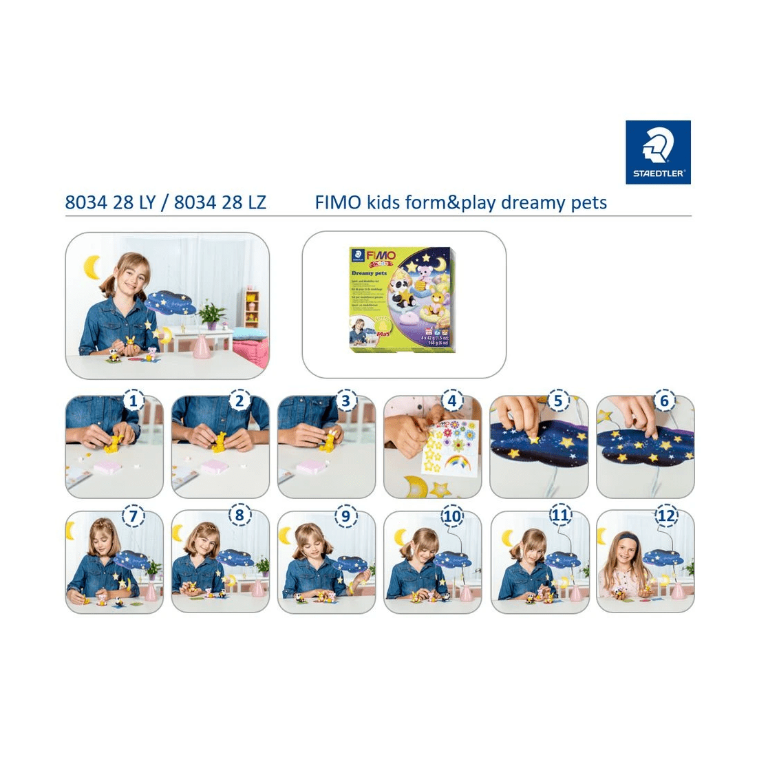 9 Staedtler FIMO Form & Play Dreamy Pets, 9 of 10