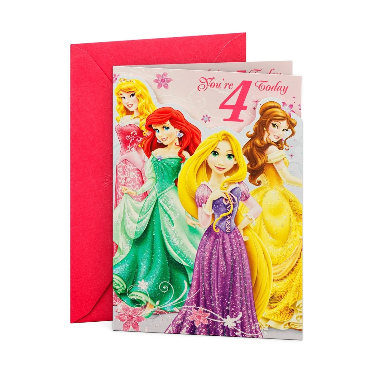 1 Hallmark Disney Princess Birthday Card - Age 4, 1 of 3