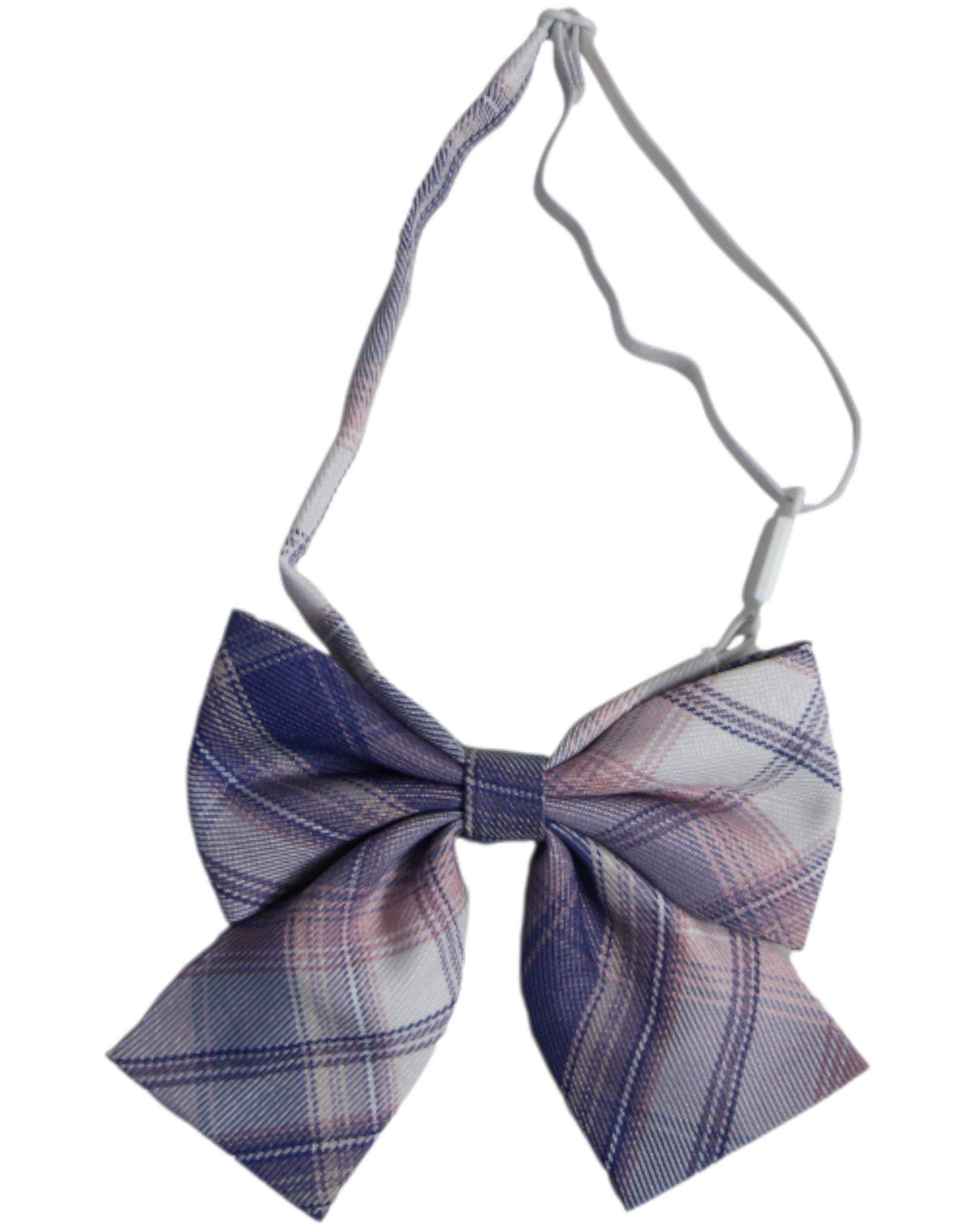 3 Zasel Womens Violet & Baby Pink Tarten Patterned Shirt Collar Bow Tie - Multi, 3 of 3