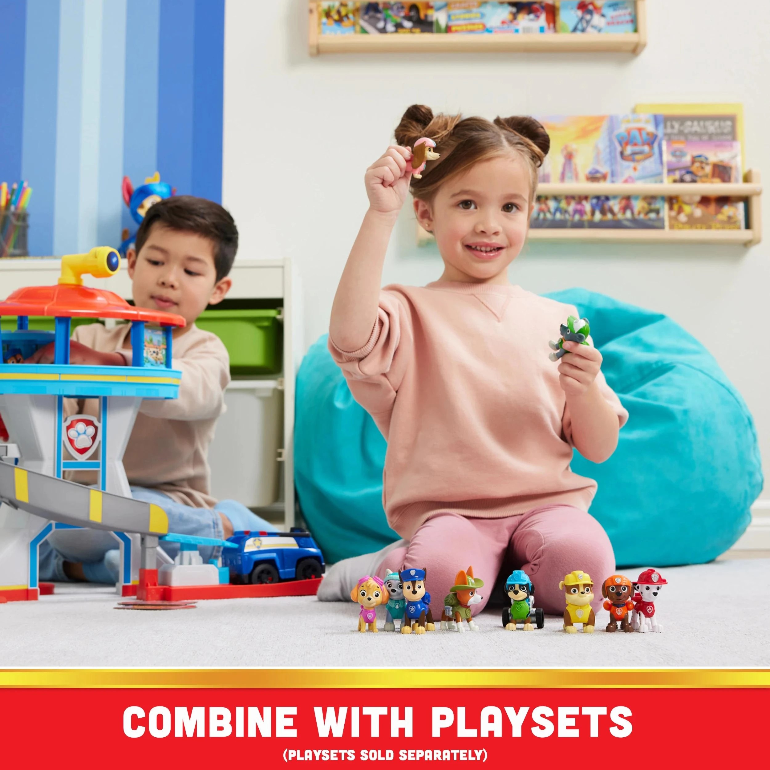 5 PAW Patrol , 10th Anniversary , All Paws On Deck Toy Figures Gift Pack - Multi, 5 of 8