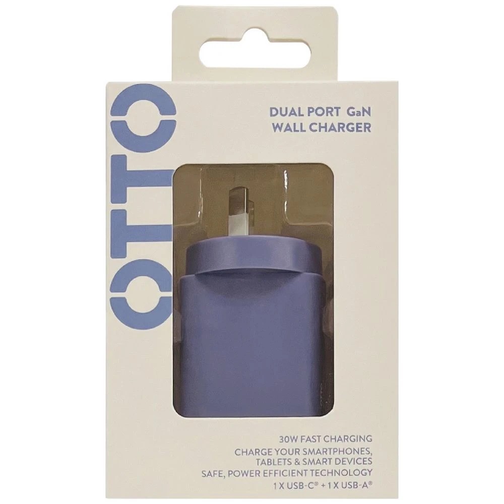 7 Otto 30W 2-Port USB-C + USB-A Wall Charger Pastel Blue, 7 of 7