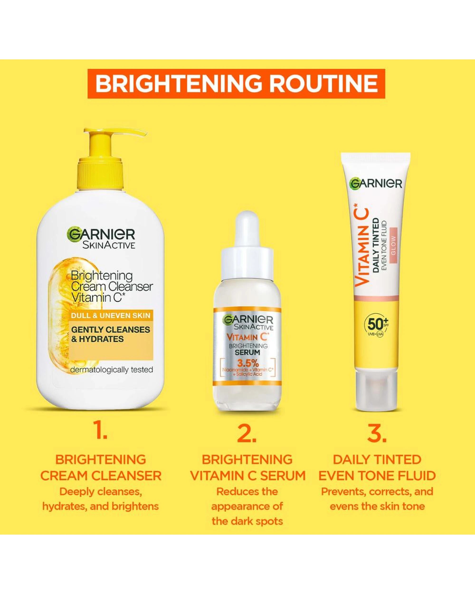 8 3 x Garnier SkinActive Vitamin C Brightening Serum 15mL, 8 of 8