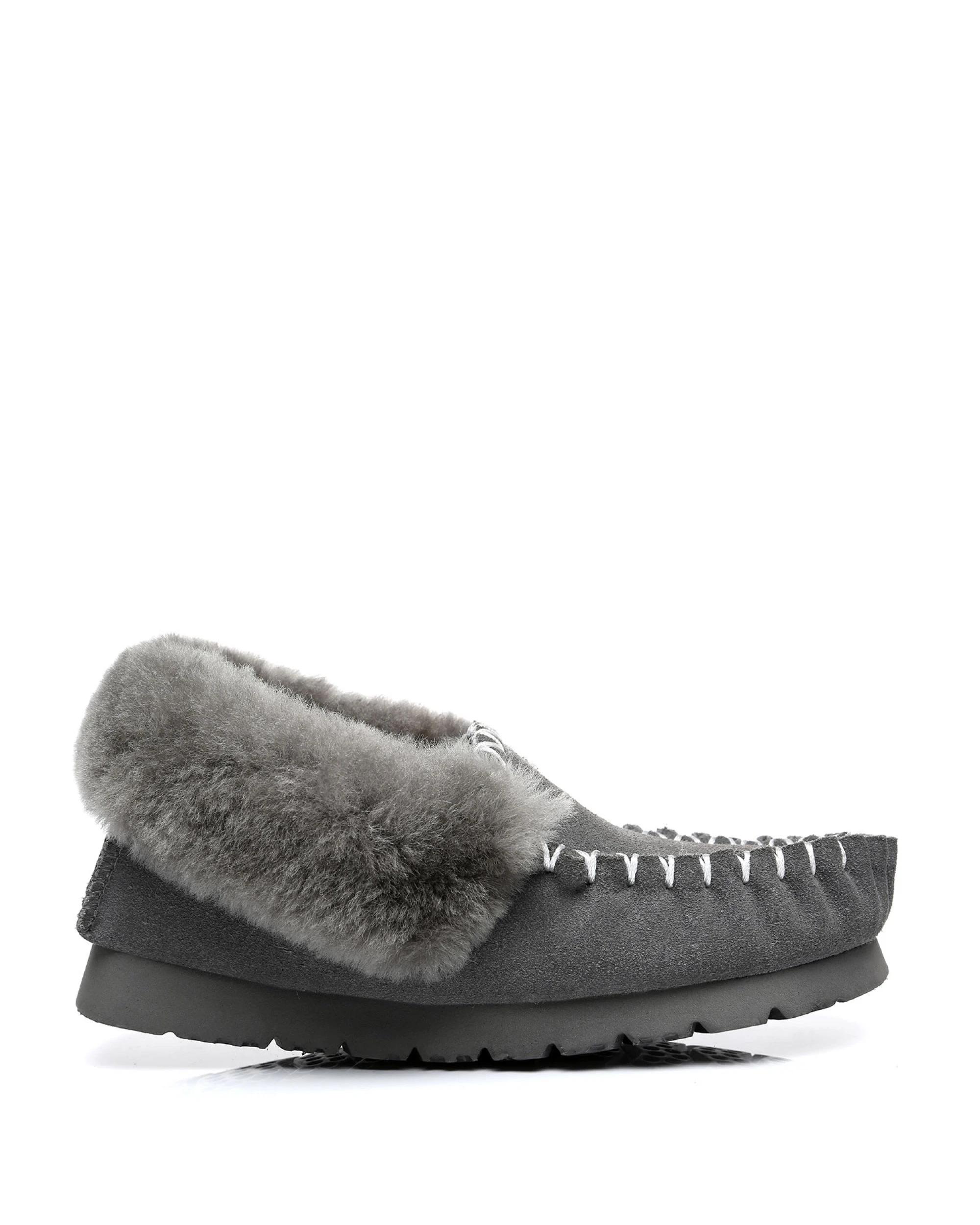 1 Everau Unisex PoPo Moccasins GREY, 1 of 5