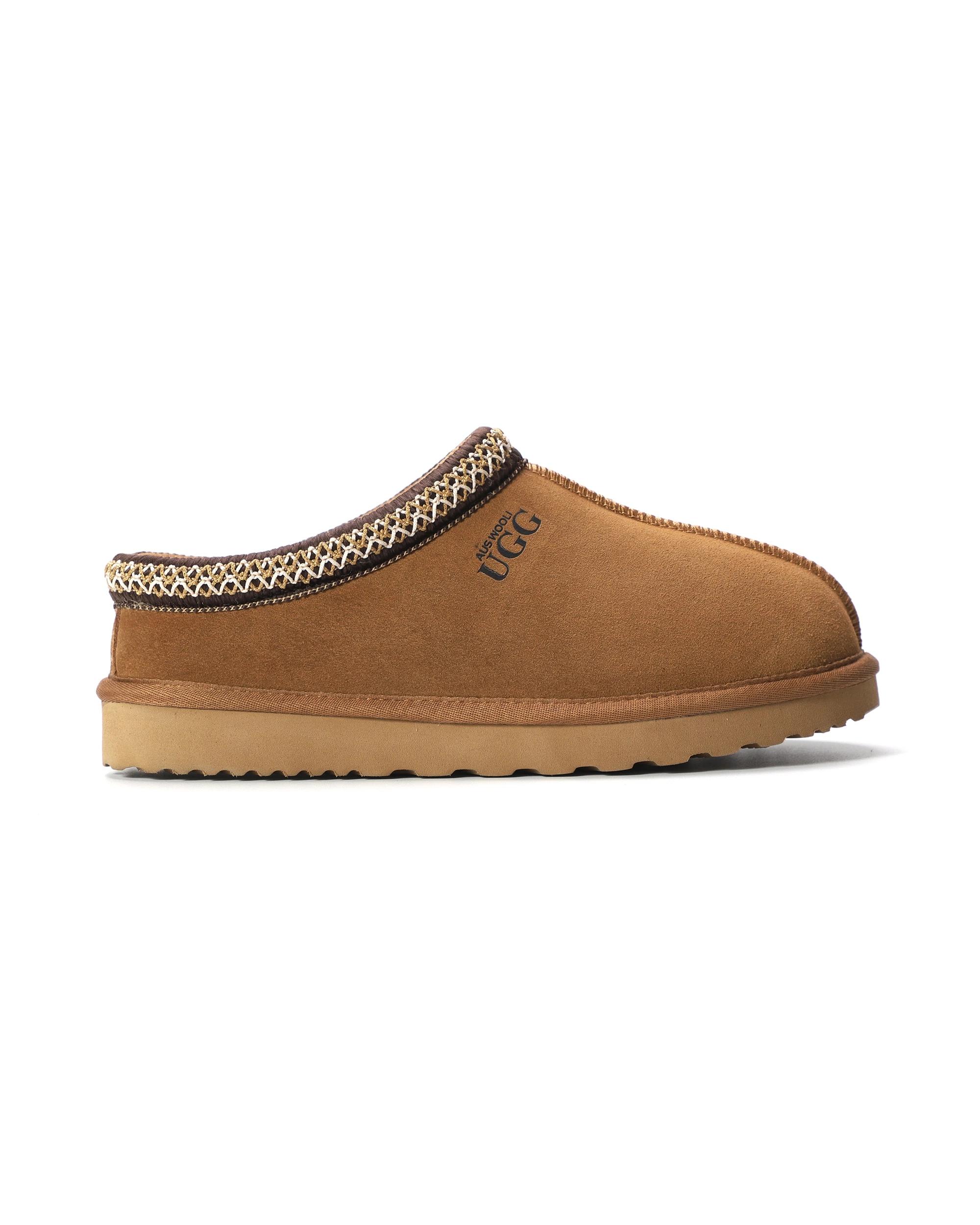 5 AUS WOOLI Sheepskin Ankle Braid Croydon UGG Slippers TAN, 5 of 6
