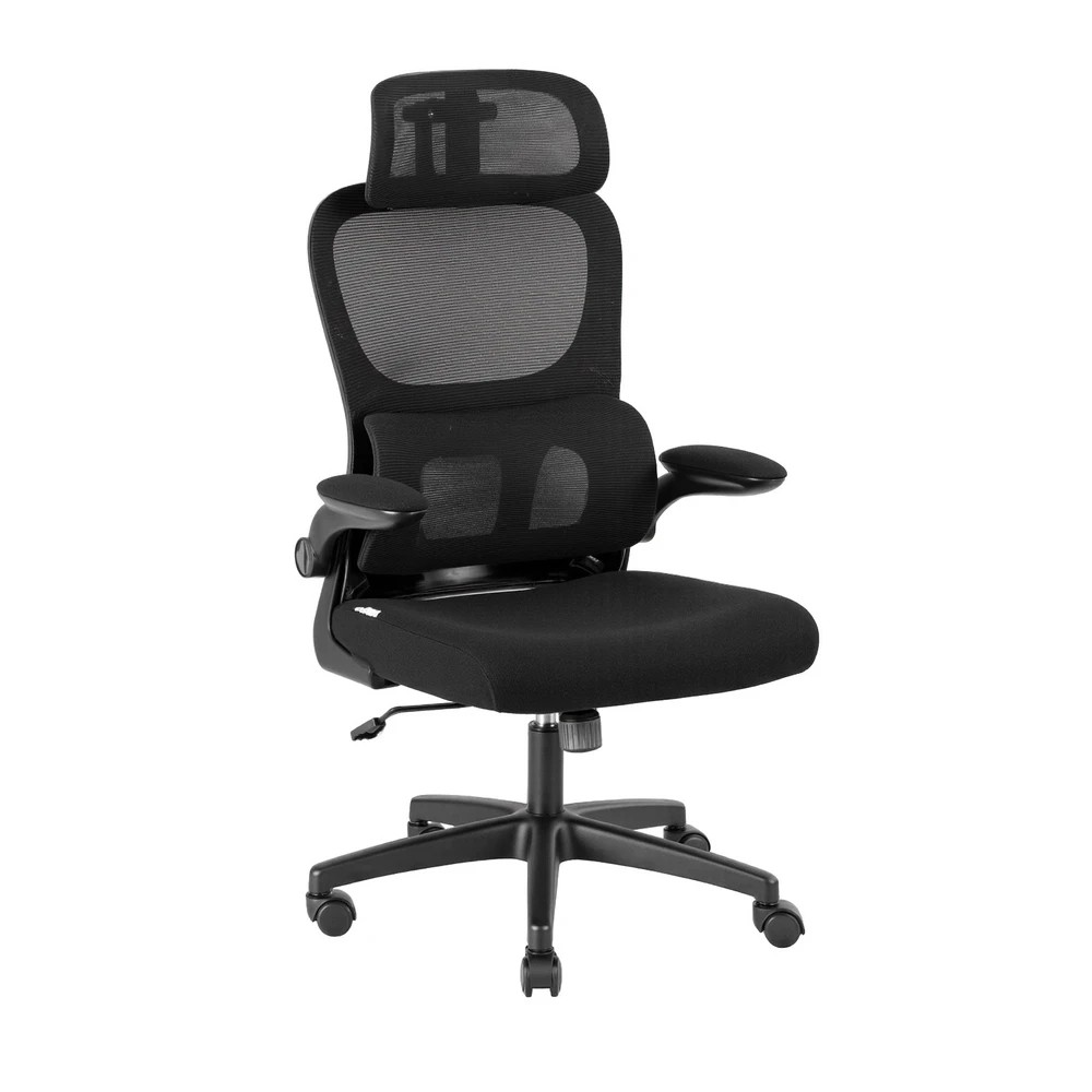 1 Artiss Ergonomic Office Chair Mesh Chairs - Black, 1 of 5