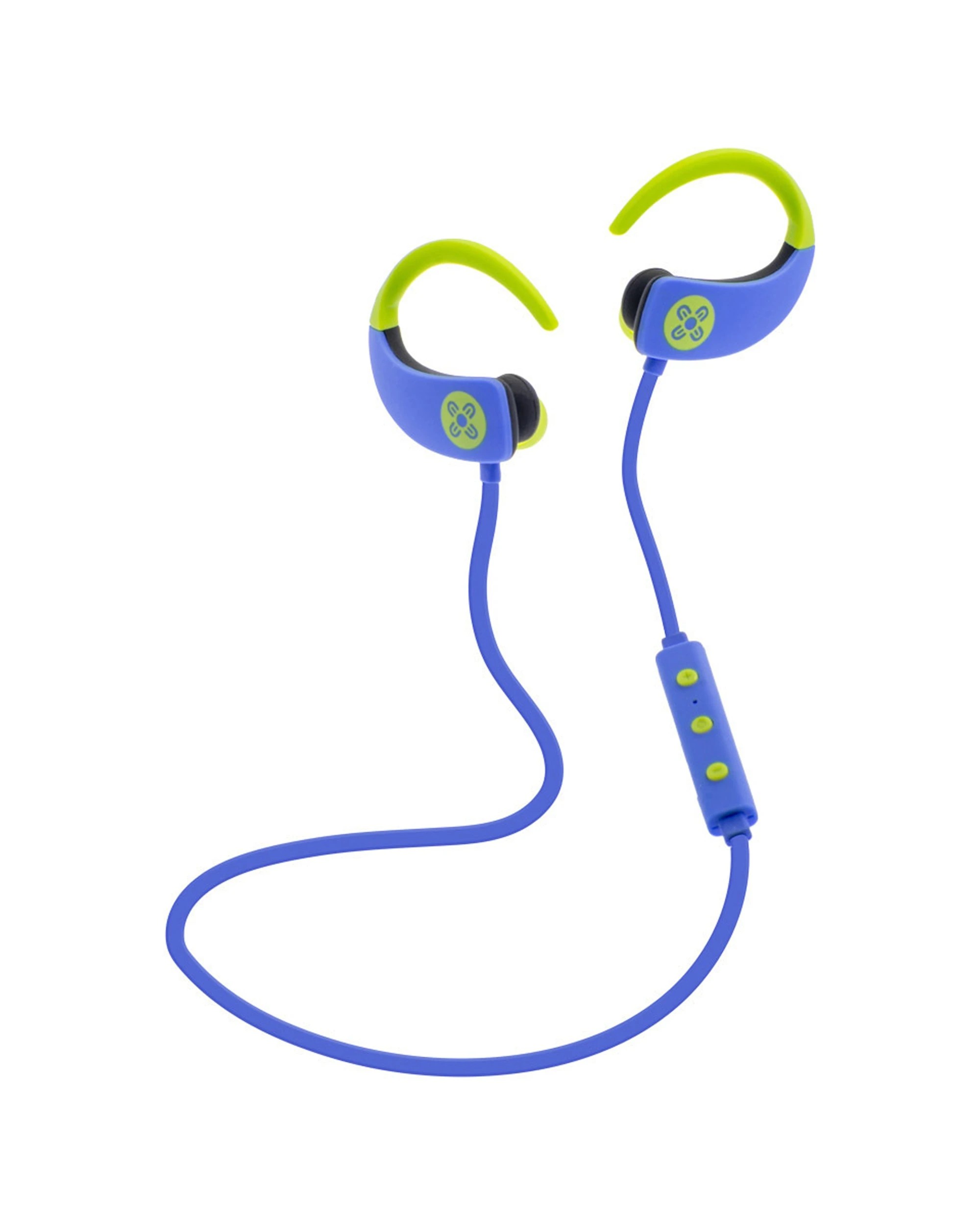 1 Moki Octane Bluetooth Ear-hooks Earphones Wireless Lightweight Silicone Bud - Blue, 1 of 1