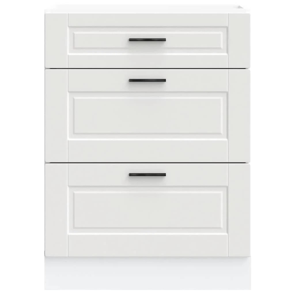 4 Vidaxl Sink Base Cabinet - White, 4 of 10