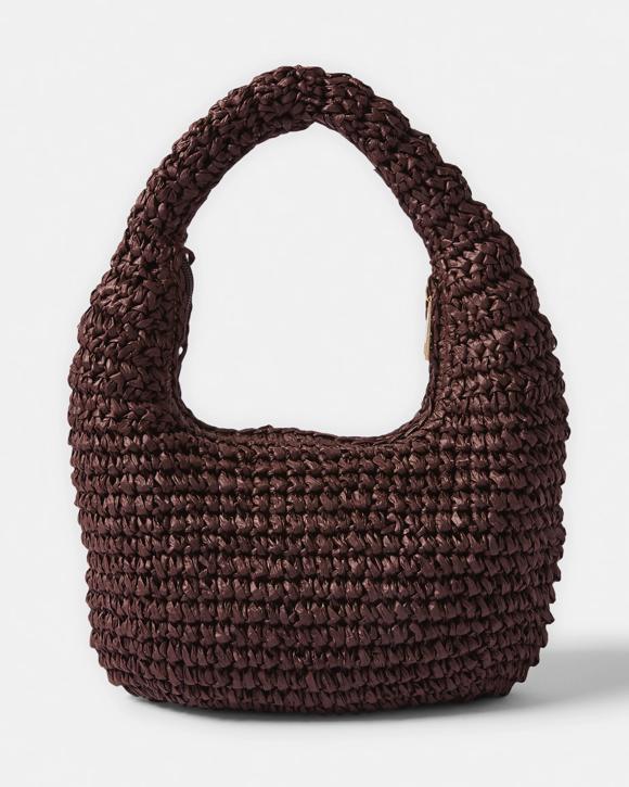 Round Straw Clutch