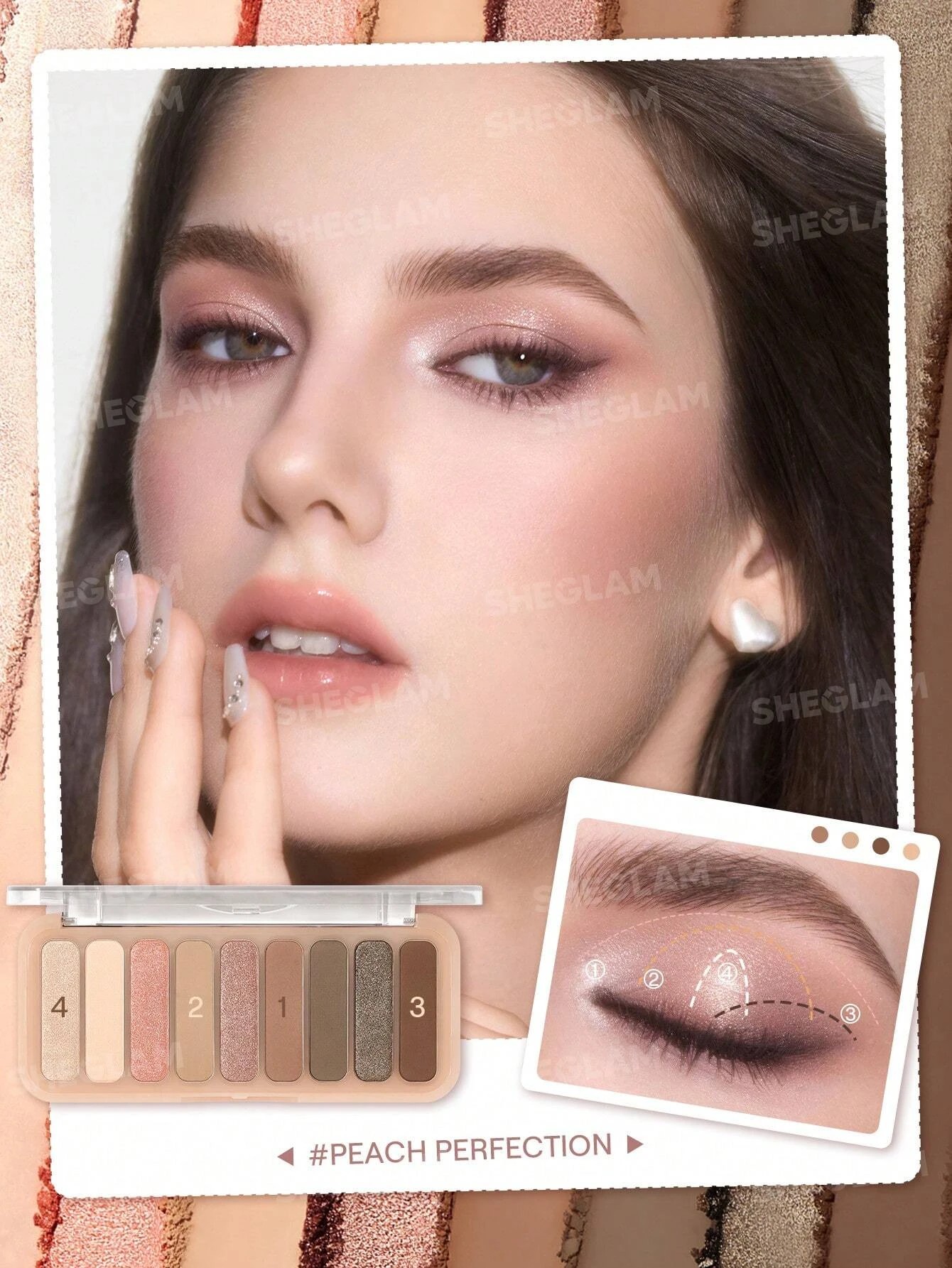 2 SHEGLAM Peach Perfection Palette, 2 of 6