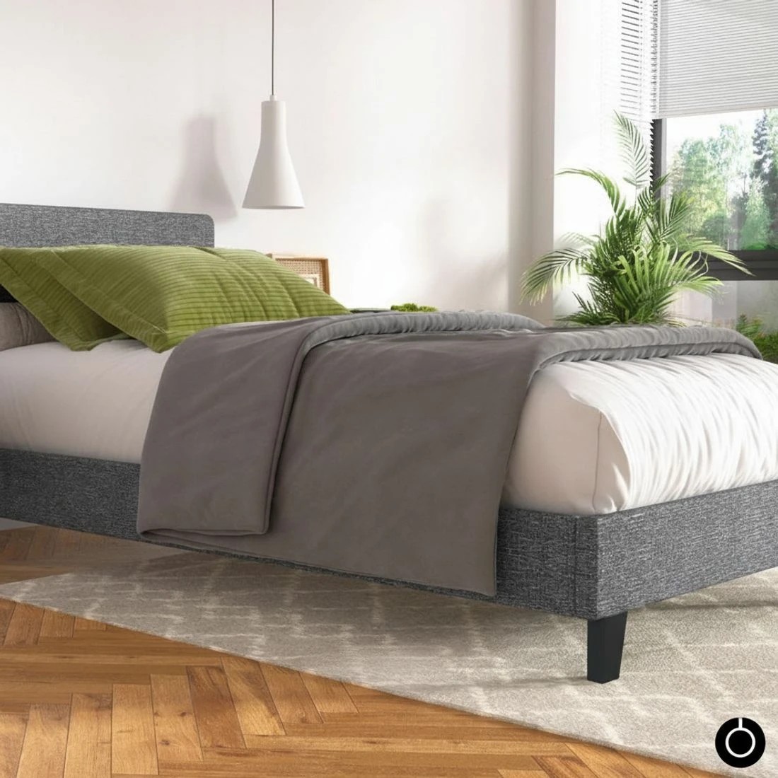 6 Artiss Bed Frame Single Size  NEO - Grey, 6 of 6
