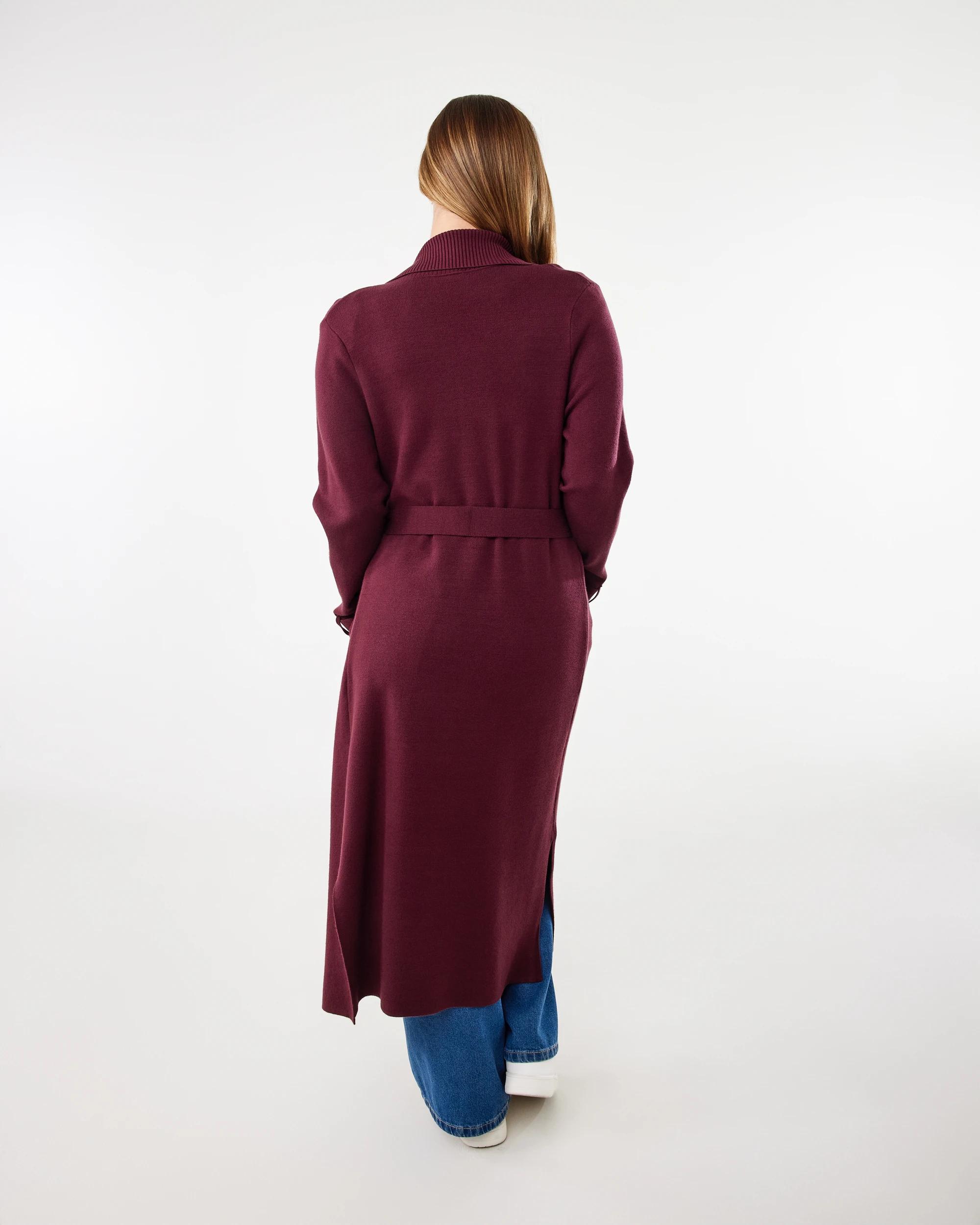 4 Trench Coatigan Red Royale, 4 of 7