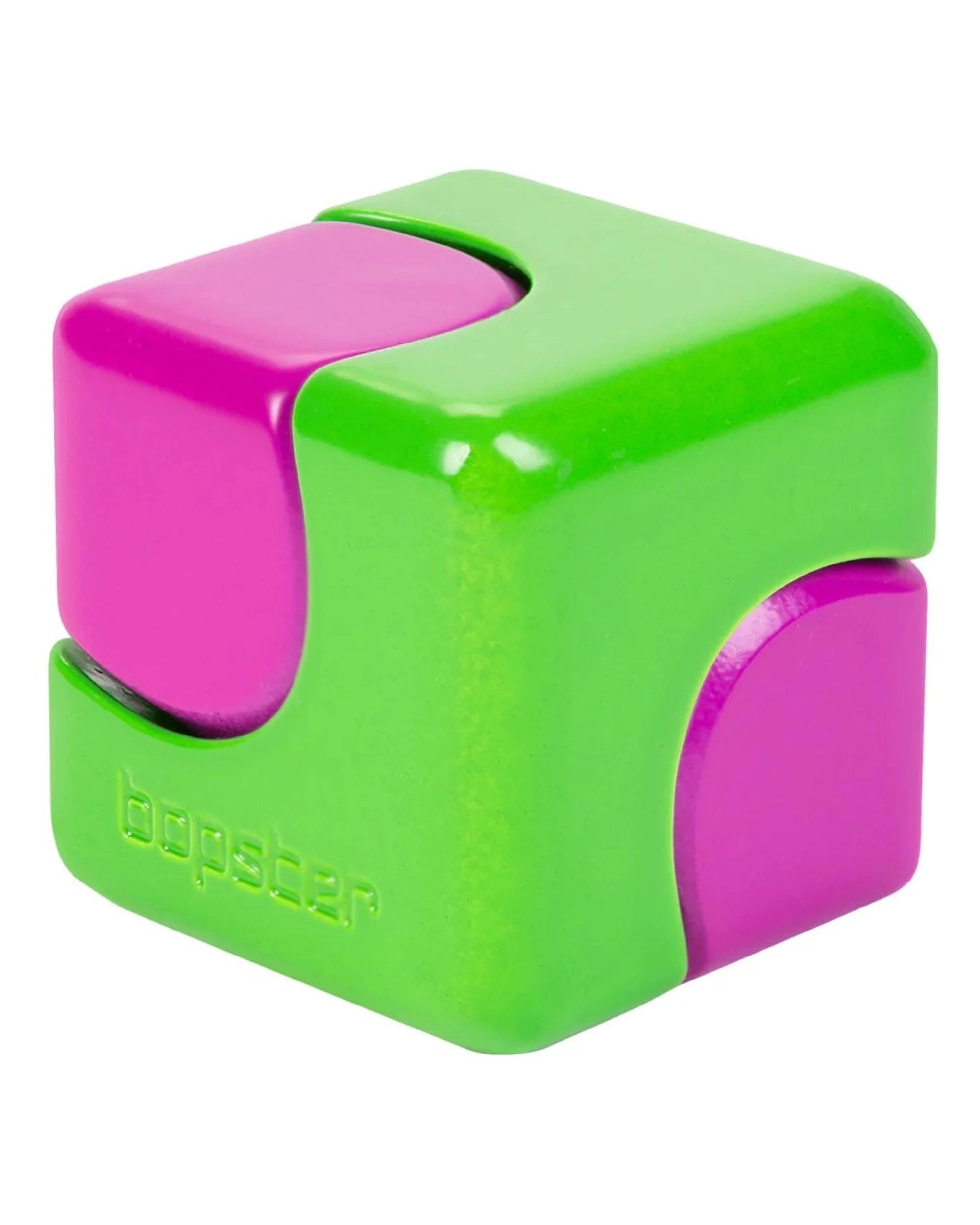 2 Bopster Neon Fidget Cube Spinner - Neon Green - Green, 2 of 3