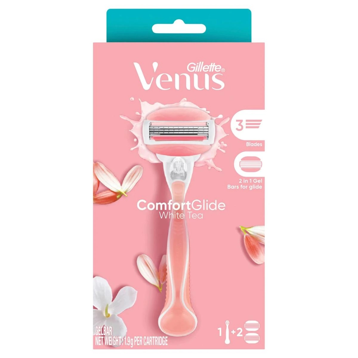 1 Gillette Venus ComfortGlide Razor - White Tea, 1 of 10