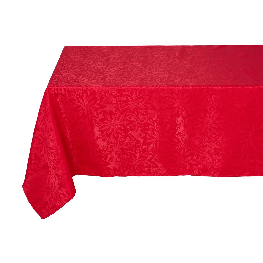 2 Red Poinsettia Tablecloth, 2 of 4