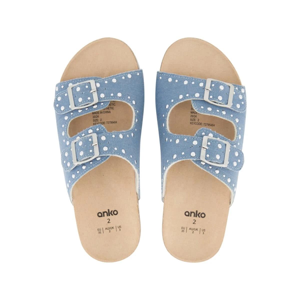 3 Senior Corduroy Sandals Chambray, 3 of 6