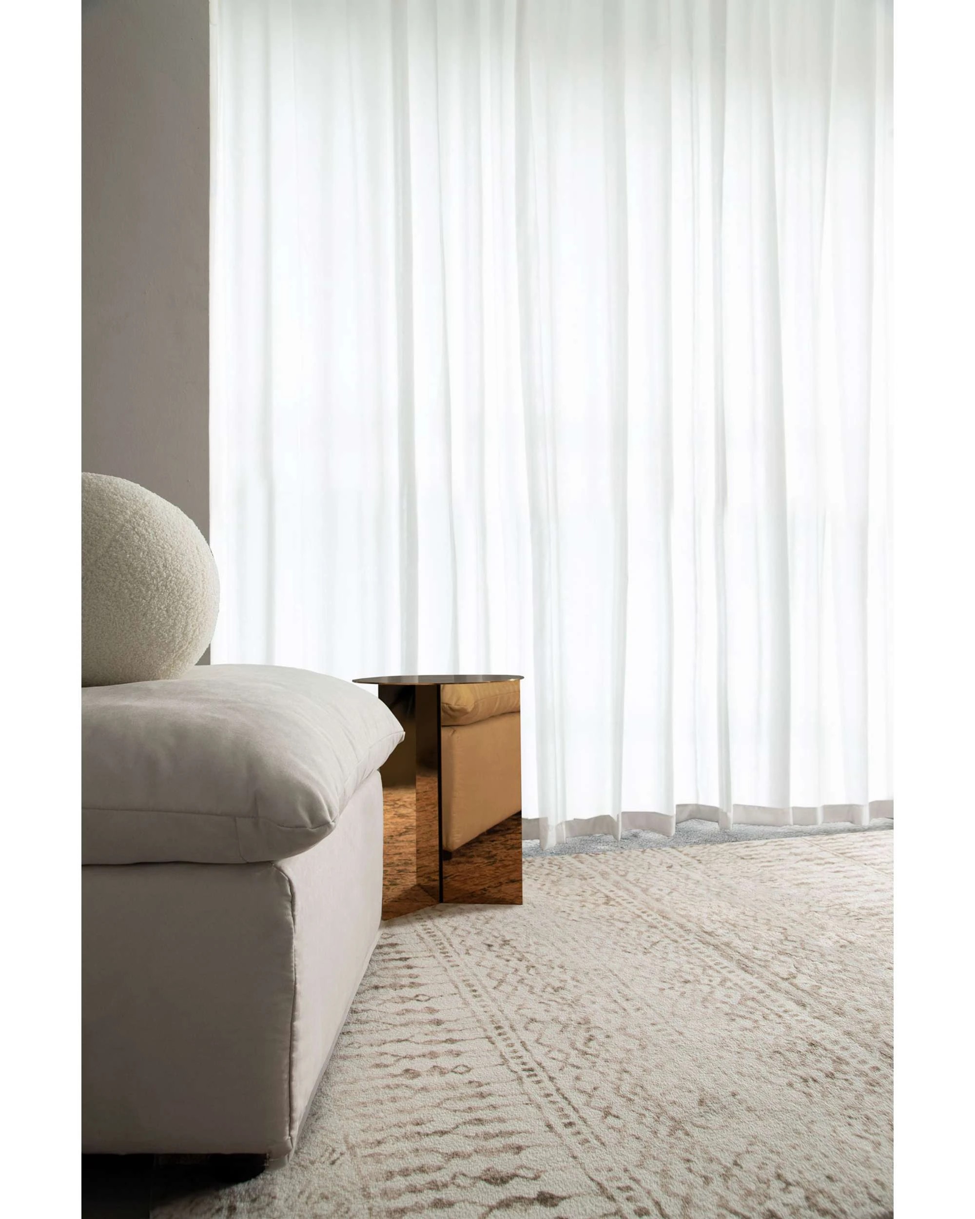 6 Loopsie Artisia Tribal Washable Rug-180cm x 120cm - White, 6 of 6
