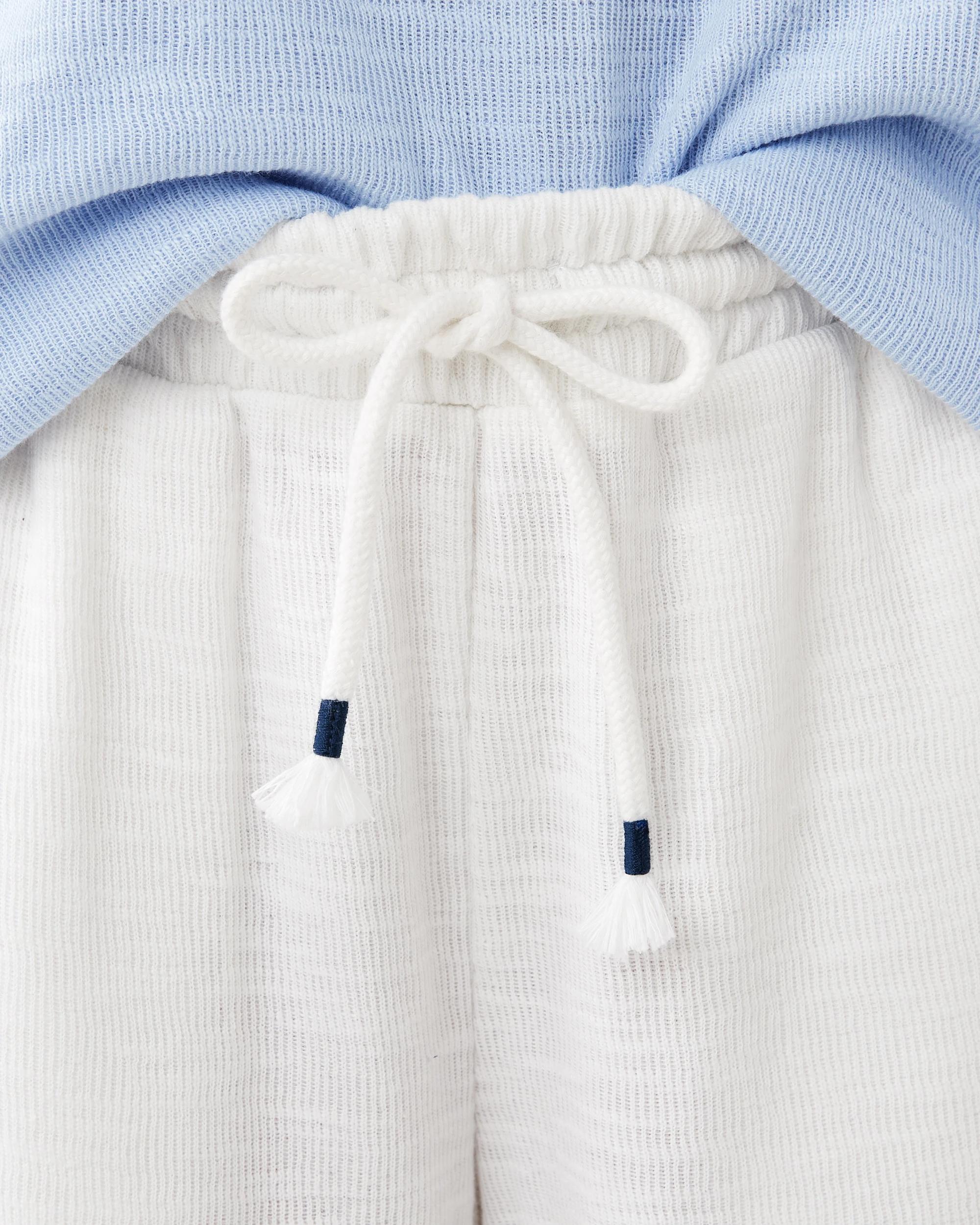 3 Textured Knit Pants Snw White, 3 of 7