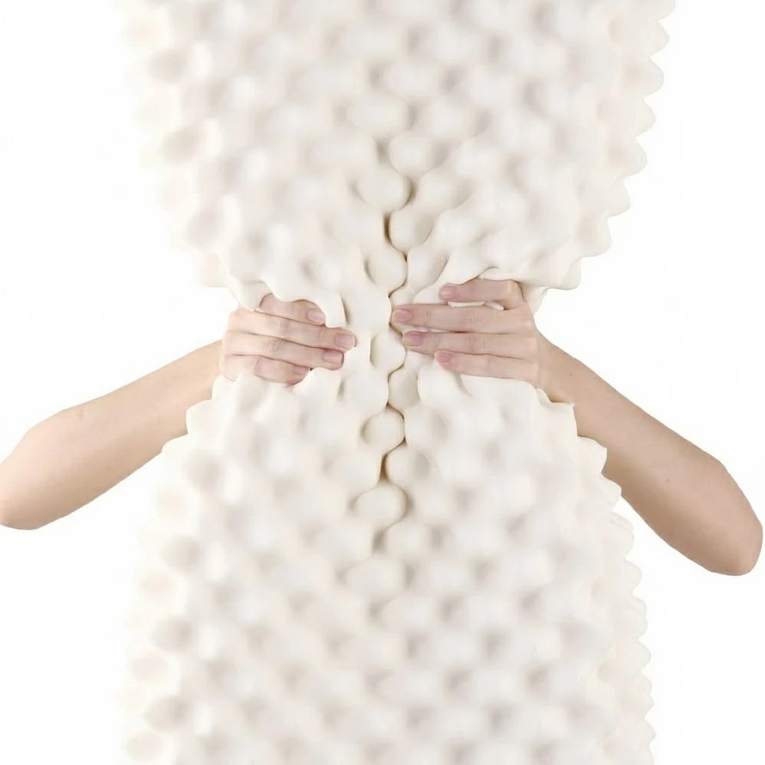 6 Giselle Bedding  Latex Pillow Twin Pack - White, 6 of 7