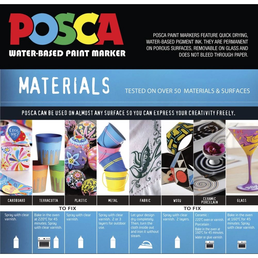 4 POSCA PC 5M Paint Marker Silver, 4 of 9