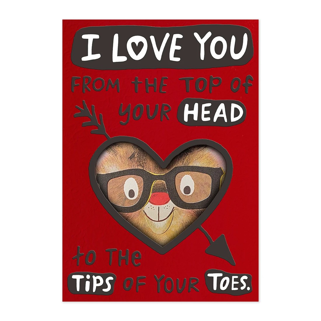 3 Hallmark Valentine's Day Card - Cat Glasses, 3 of 3