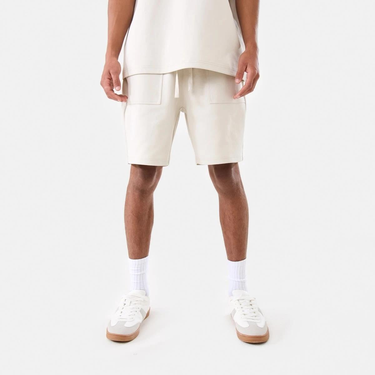 7 Elastic Waist Interlock Knit Shorts DUNE, 7 of 7