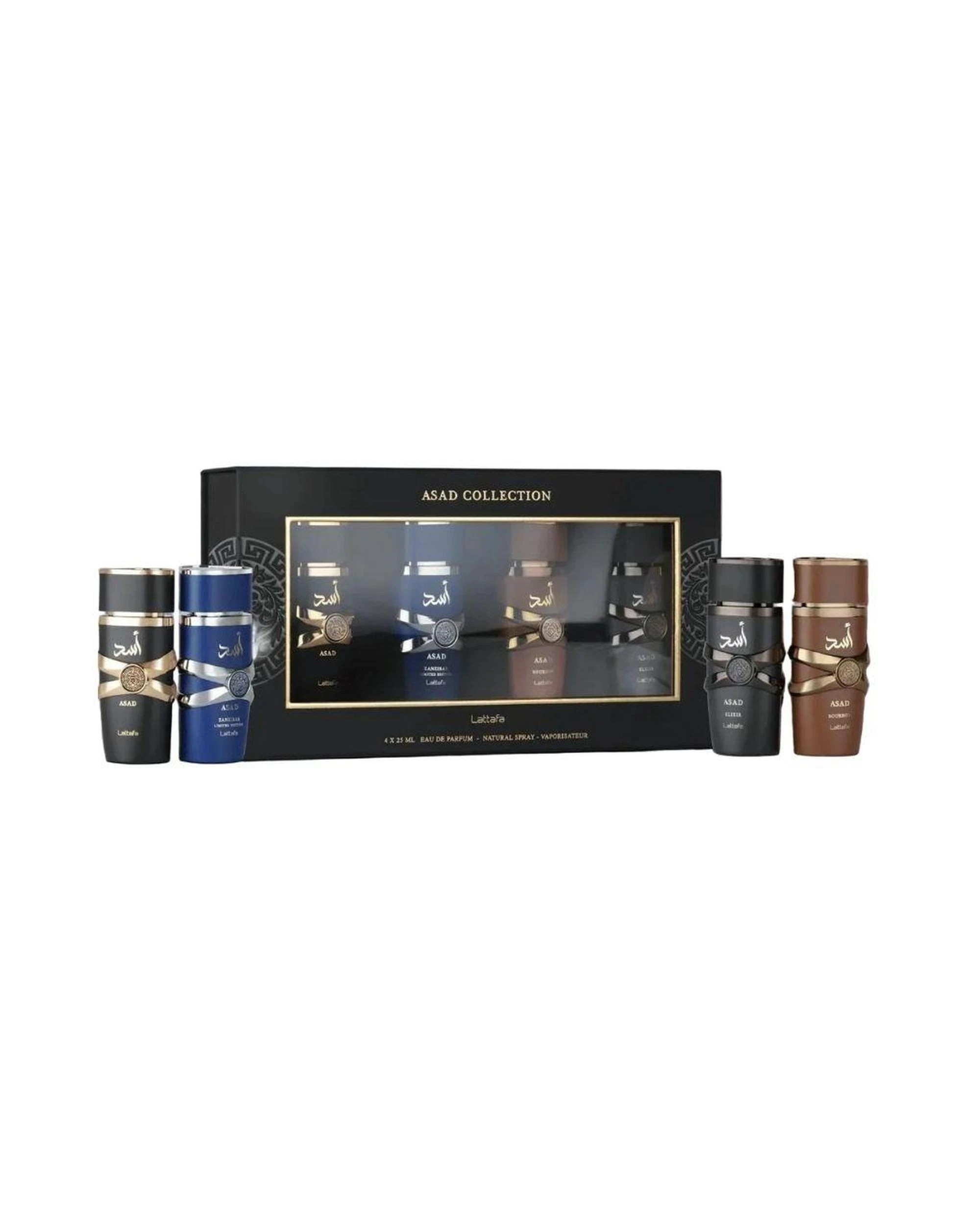 1 Lattafa Asad 4 Piece 25ml Eau De Parfum, 1 of 1