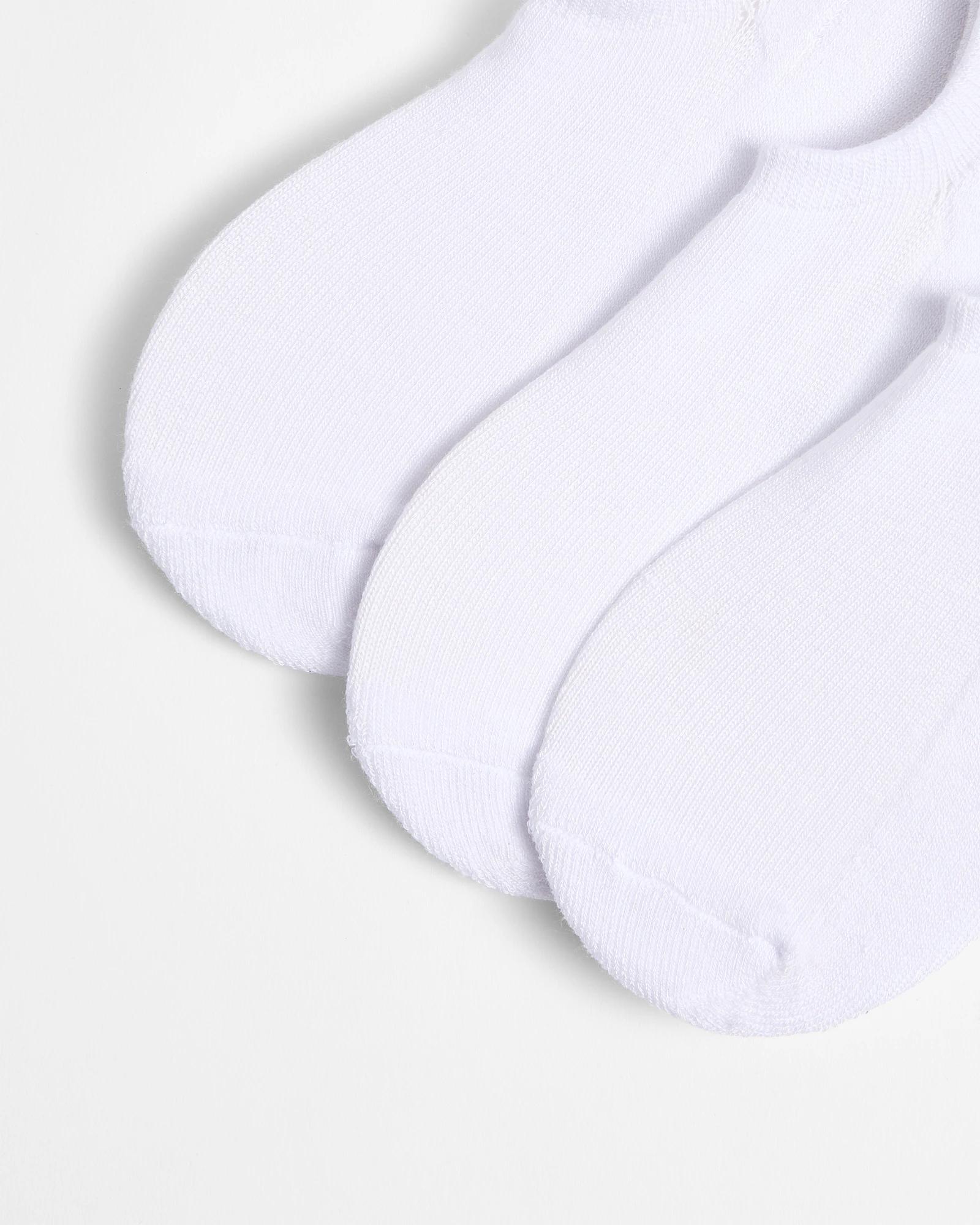 3 Target Bamboo 3 Pack No Show Socks WHITE, 3 of 3