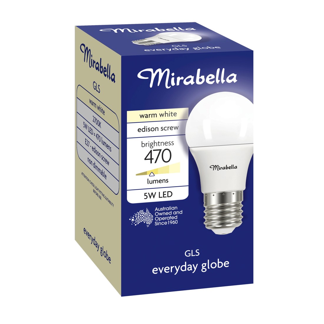 2 Mirabella E27 5.5W LED Warm White GLS Bulb, 2 of 6