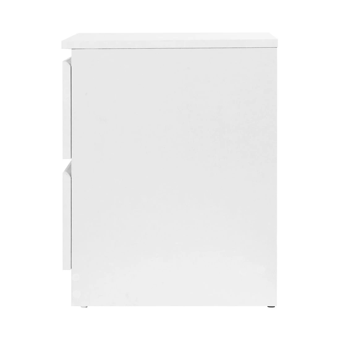 4 Artiss Bedside Table 2 Drawers Nightstand Bedroom Storage Compact Design Space Saving Modern Decor Easy Assembly - White, 4 of 8