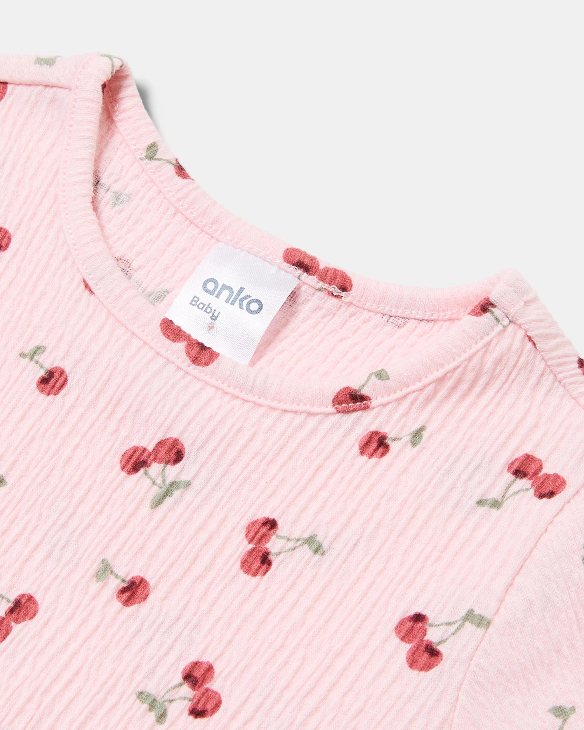 3 All Over Print Bodysuit Dress Pnk Chrry, 3 of 4
