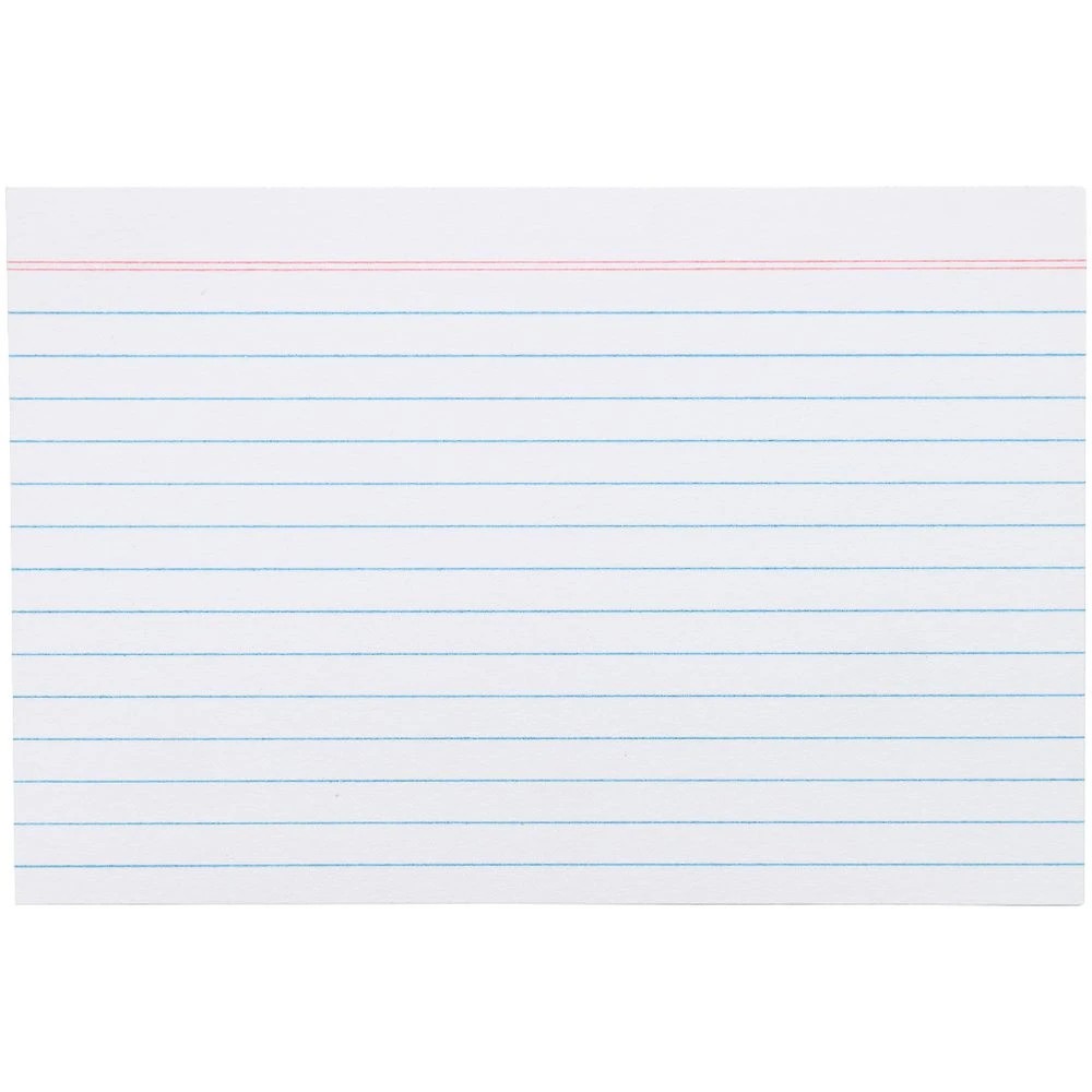 2 J.Burrows Spiral Index Cards 152 x 102mm White, 2 of 3