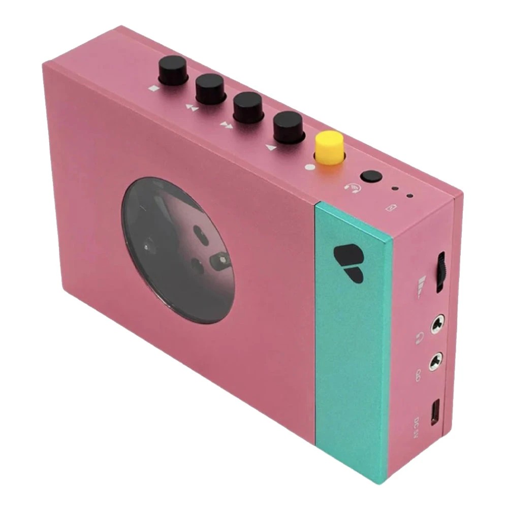 3 We Are Rewind Portable Cassette Player & Recorder - Edith, Pink & Green - Pink, 3 of 6