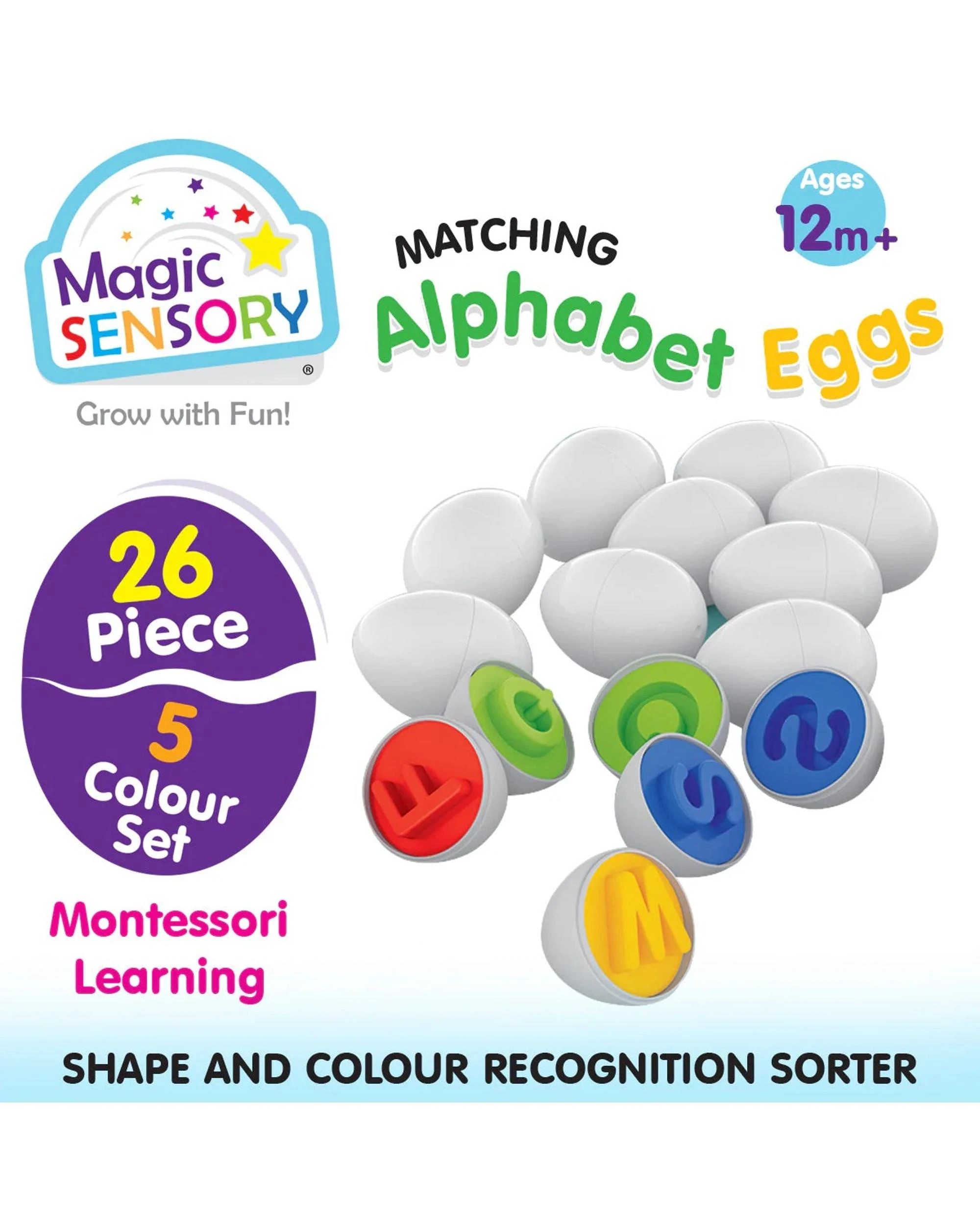 3 Magic Sensory Matching Alphabet Eggs, 3 of 6