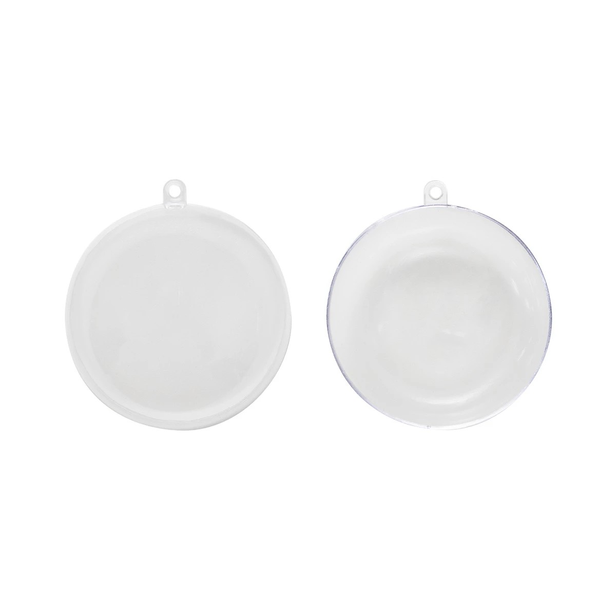 2 10 Pack Christmas Craft Fillable Baubles - Round, 2 of 4