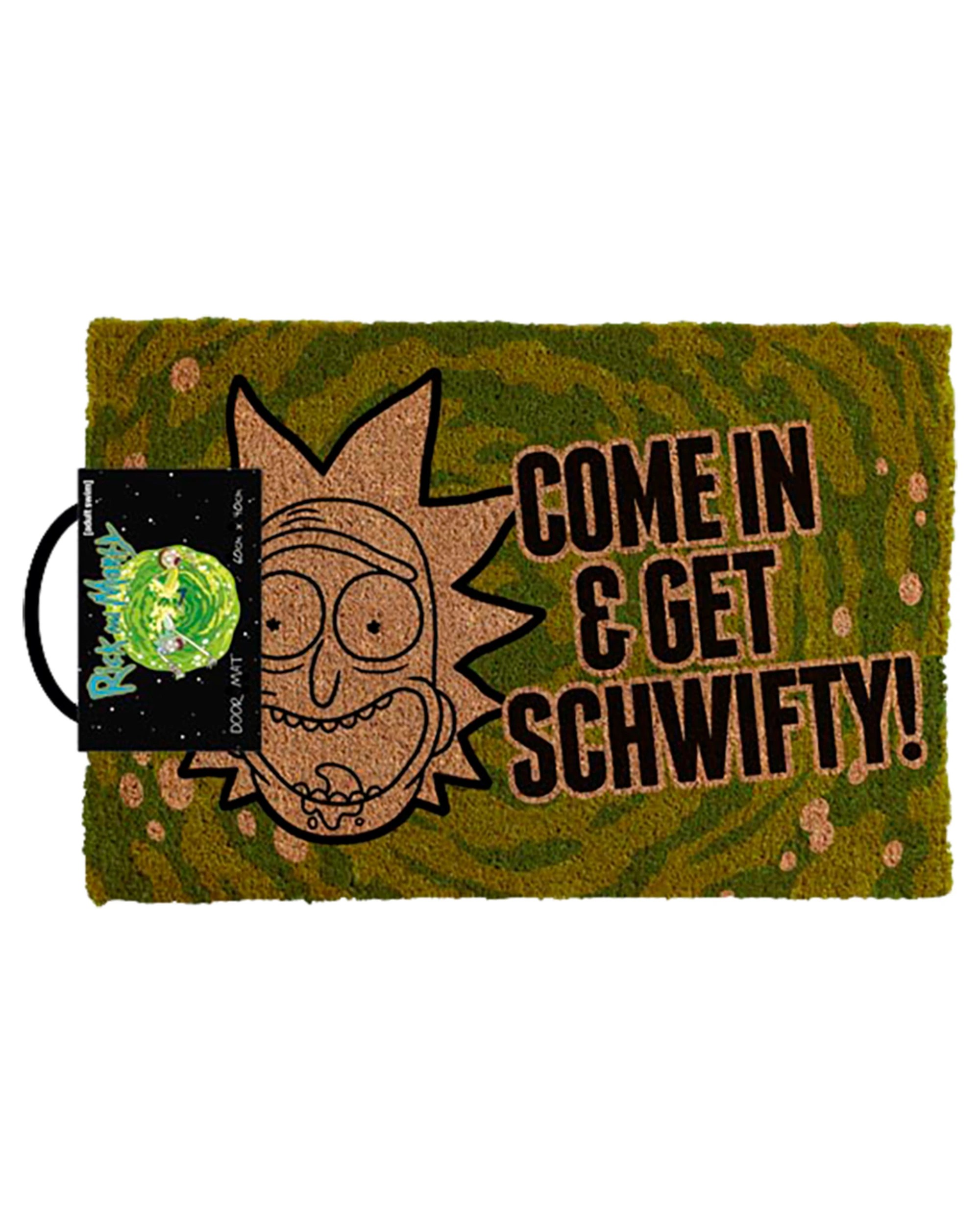 1 Rick and Morty - Come In And Get Schwifty Doormat - Green, 1 of 1