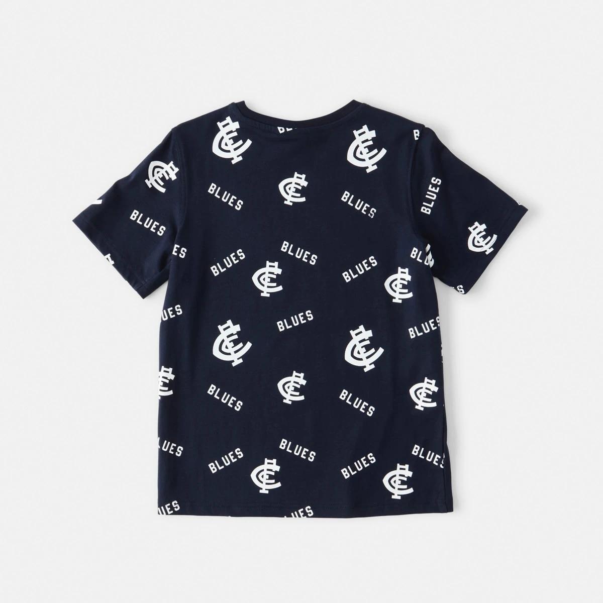 10 Official AFL Kids All Over Print T-shirt Carlton, 10 of 10
