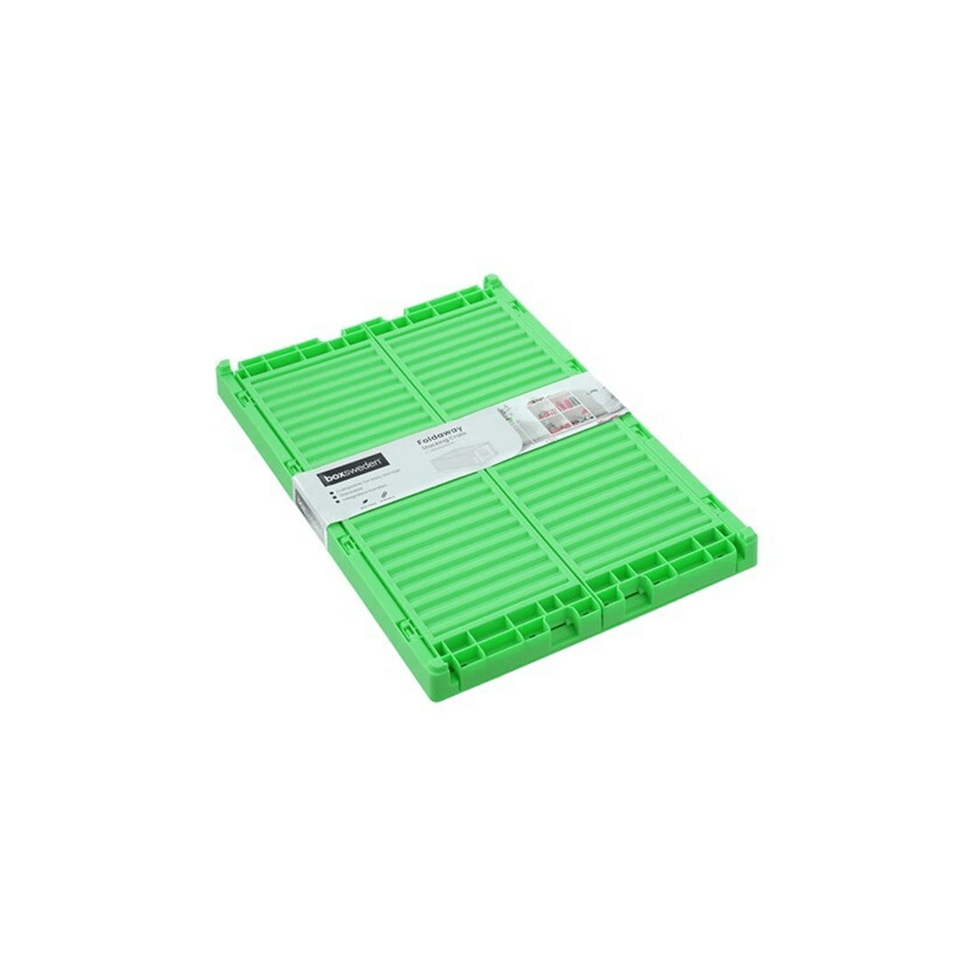 8 Boxsweden 43x29cm Foldaway Crate Storage 3 Pack Storage Crates Collapsible
 - multi, 8 of 9