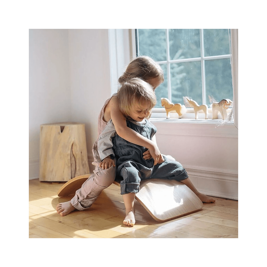 8 Kinderfeets 81cm Wood Kinderboard Kids Outdoor Balance Toy Natural 18 Months Plus - Natural, 8 of 9