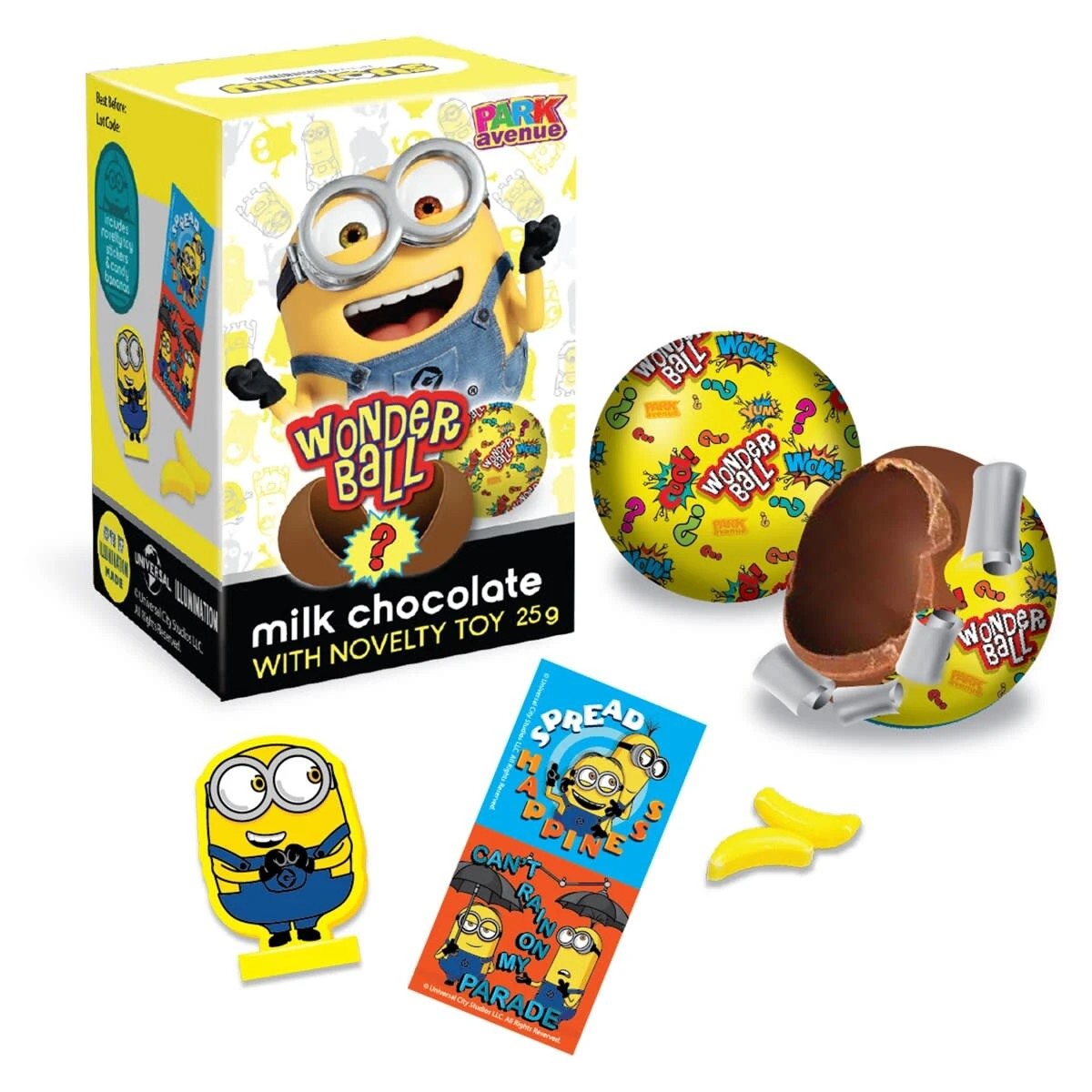 1 Park Avenue Wonder Ball Milk Chocolate with Novelty Toy 25g, 1 of 4