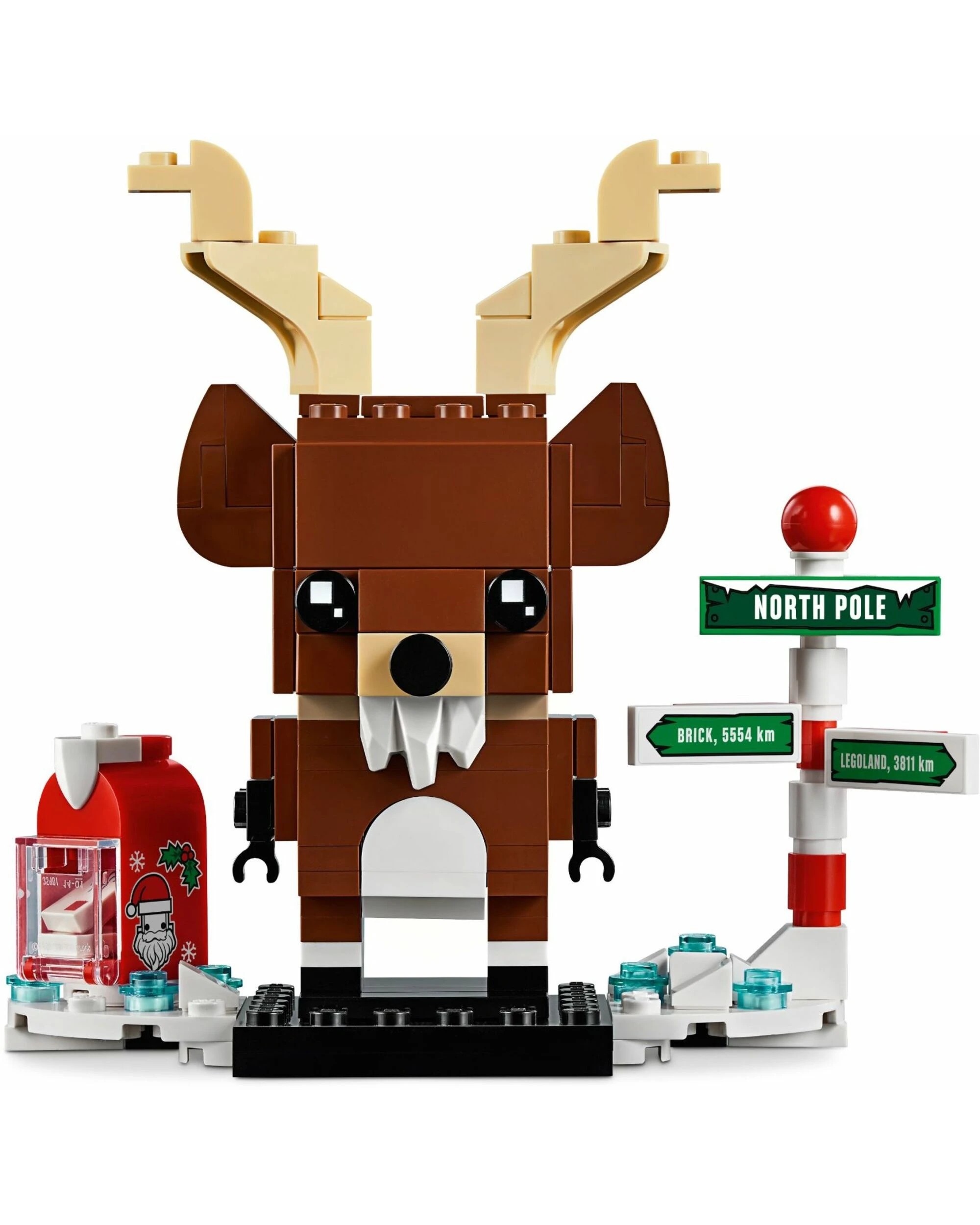 3 LEGO 40353 BrickHeadz Reindeer, Elf & Elfie Holiday Set, 3 of 4