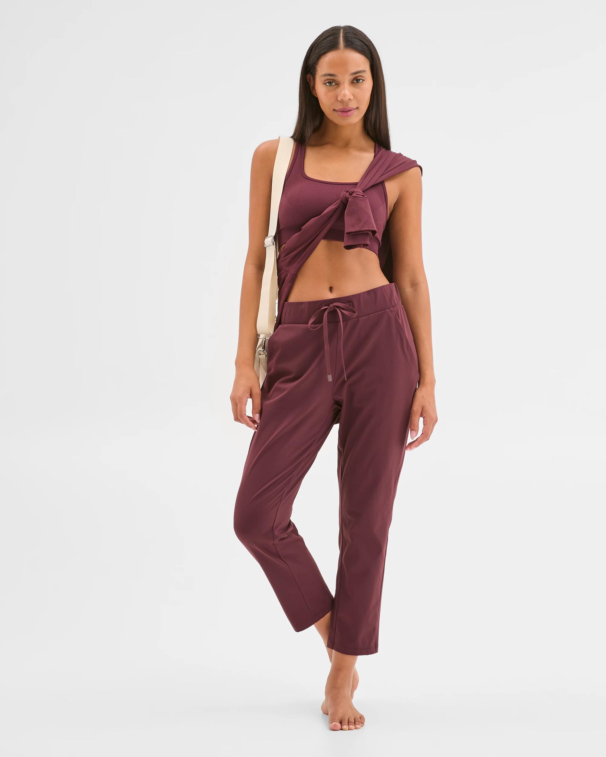 4 Target Active Studio Soft Travel Pants WINETASTING, 4 of 7