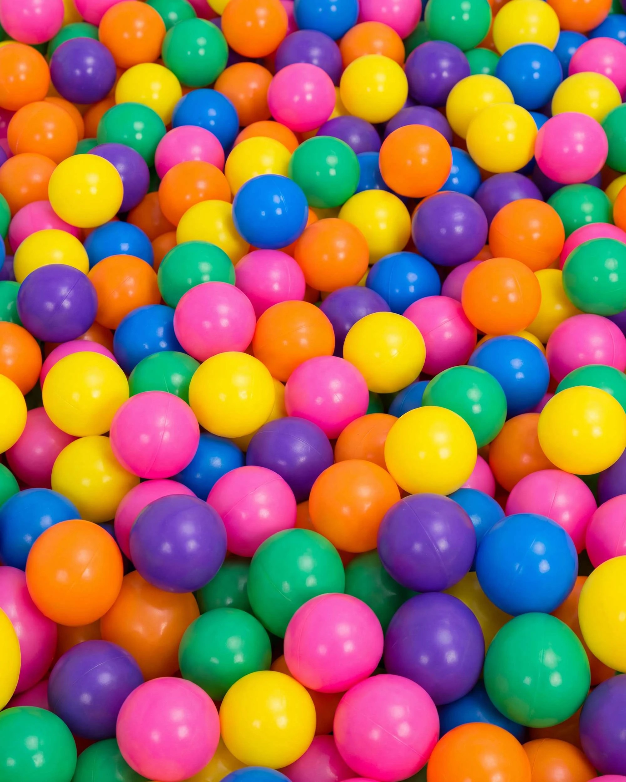 1 PlayPals 300 Pcs 5.5cm Ball Pit Balls Rainbow Colorful Plastic Ocean Balls w/ Storage Bag, 1 of 6