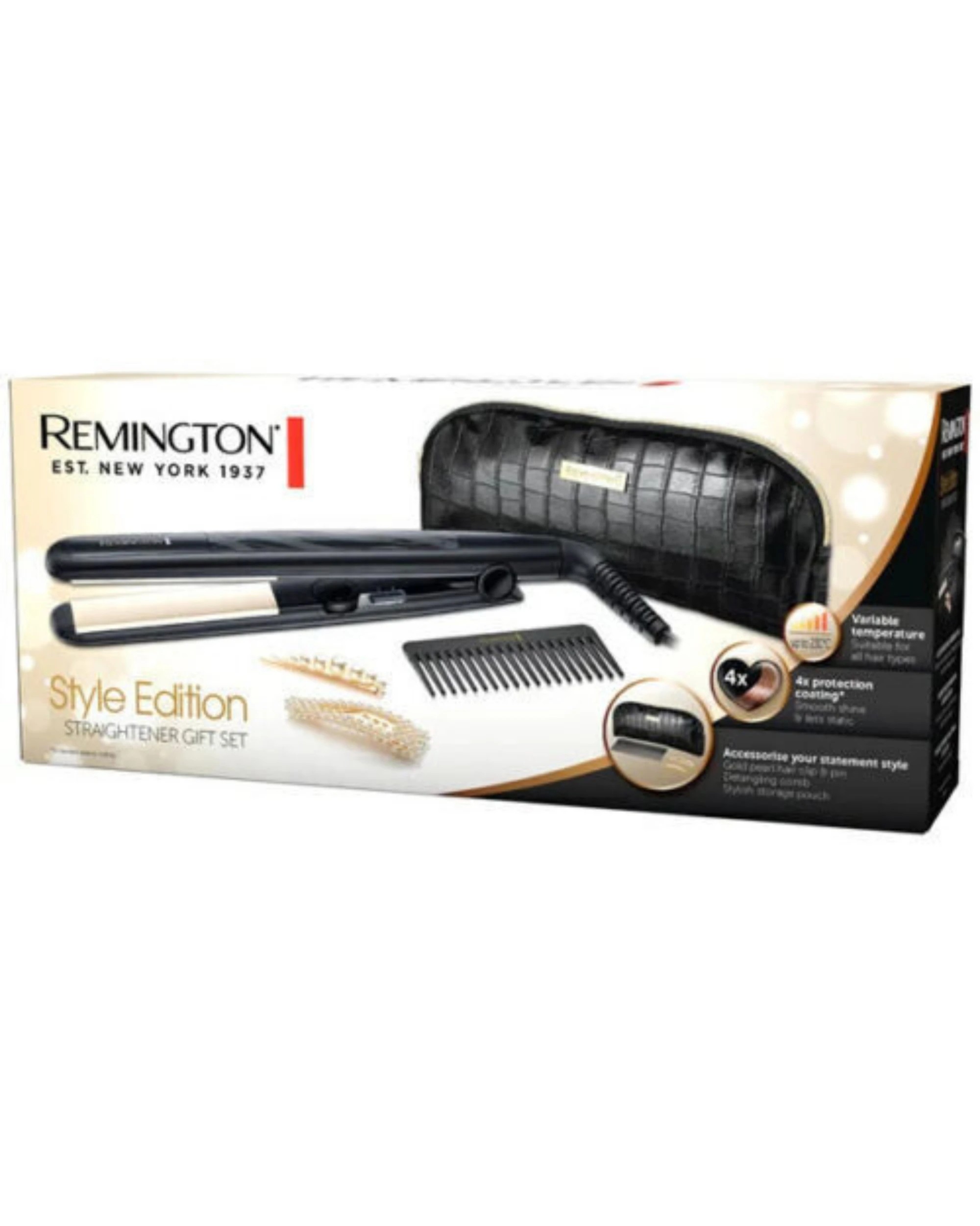 3 Remington Style Addition Straightener Gift Pack - Black, 3 of 4