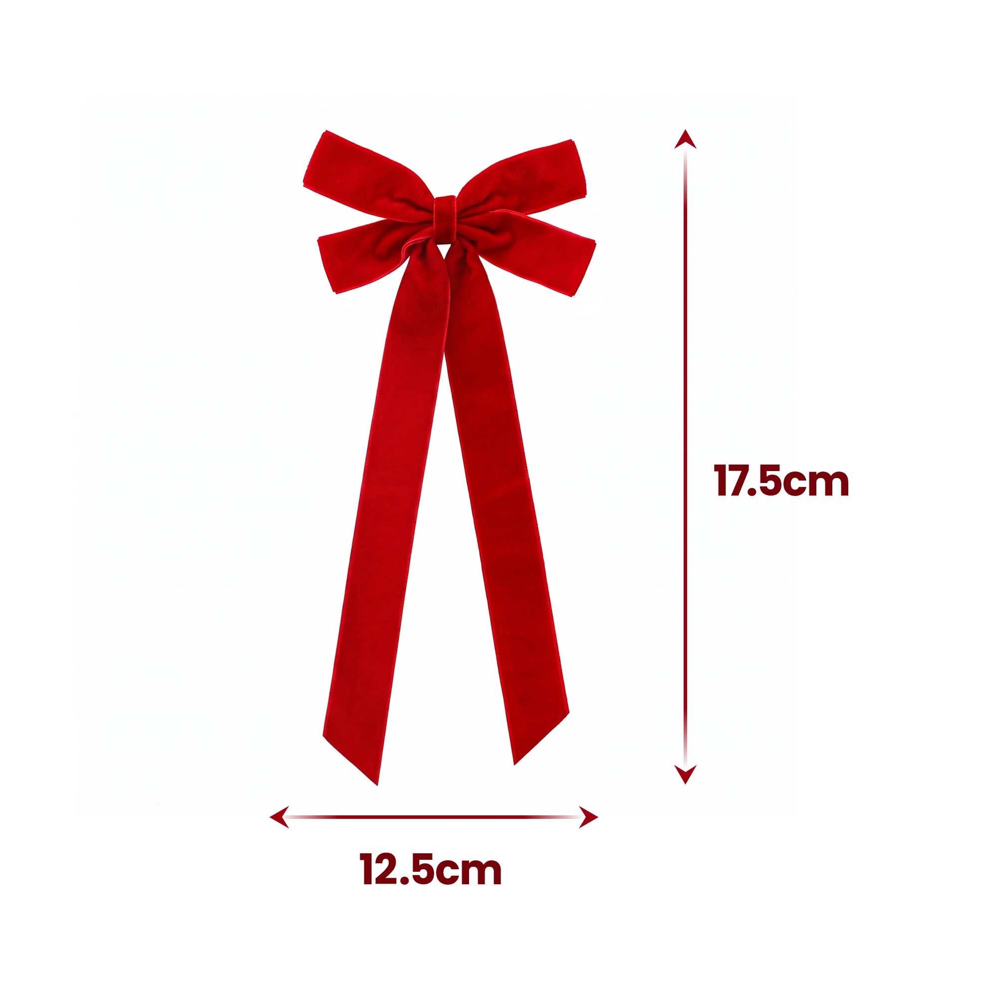 2 Jingle Jollys 12Pcs Christmas Bows Tree Decorations Xmas Decor - Red, 2 of 9